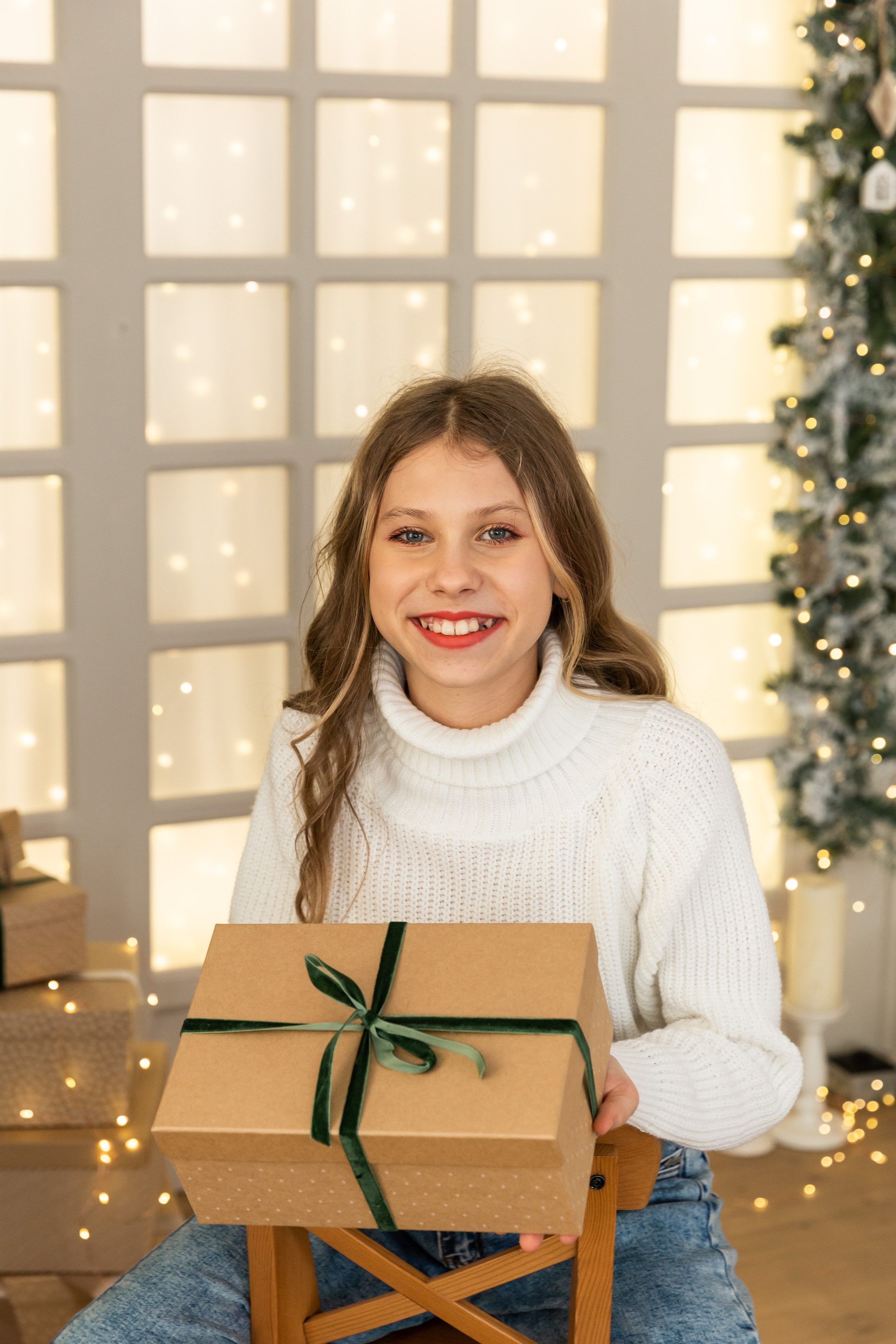 Новогодняя фотосессия в студии 4 класс. Семейный, детский, школьный фотограф в Благовещенске Яна Белоусова