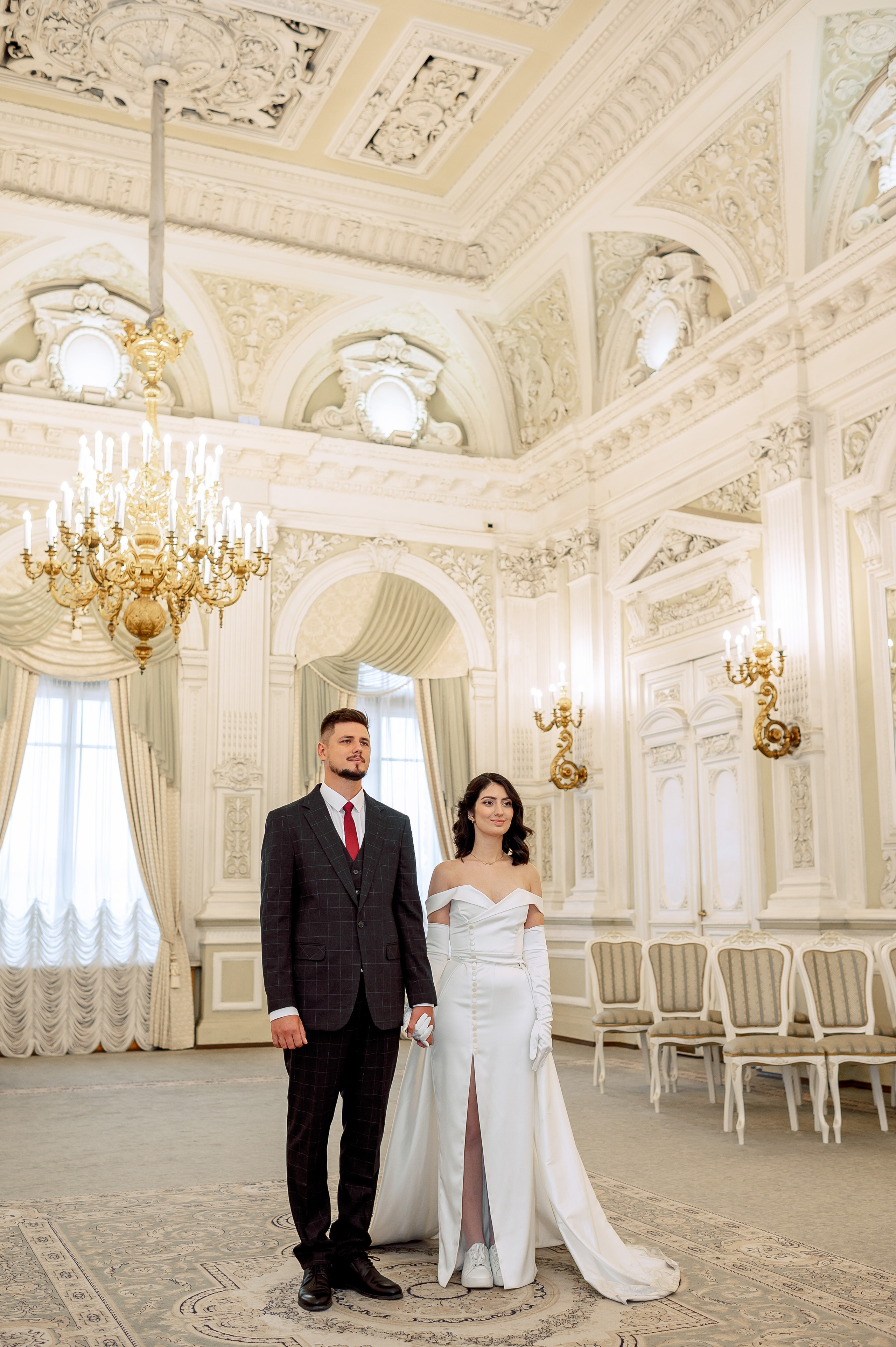 Камерная свадьба в Первом Дворце Бракосочетания №1 на Английской набережной Яны и Евгения. Портретный, семейный и свадебный фотограф в Санкт-Петербурге и в Пушкине Ширяев Денис