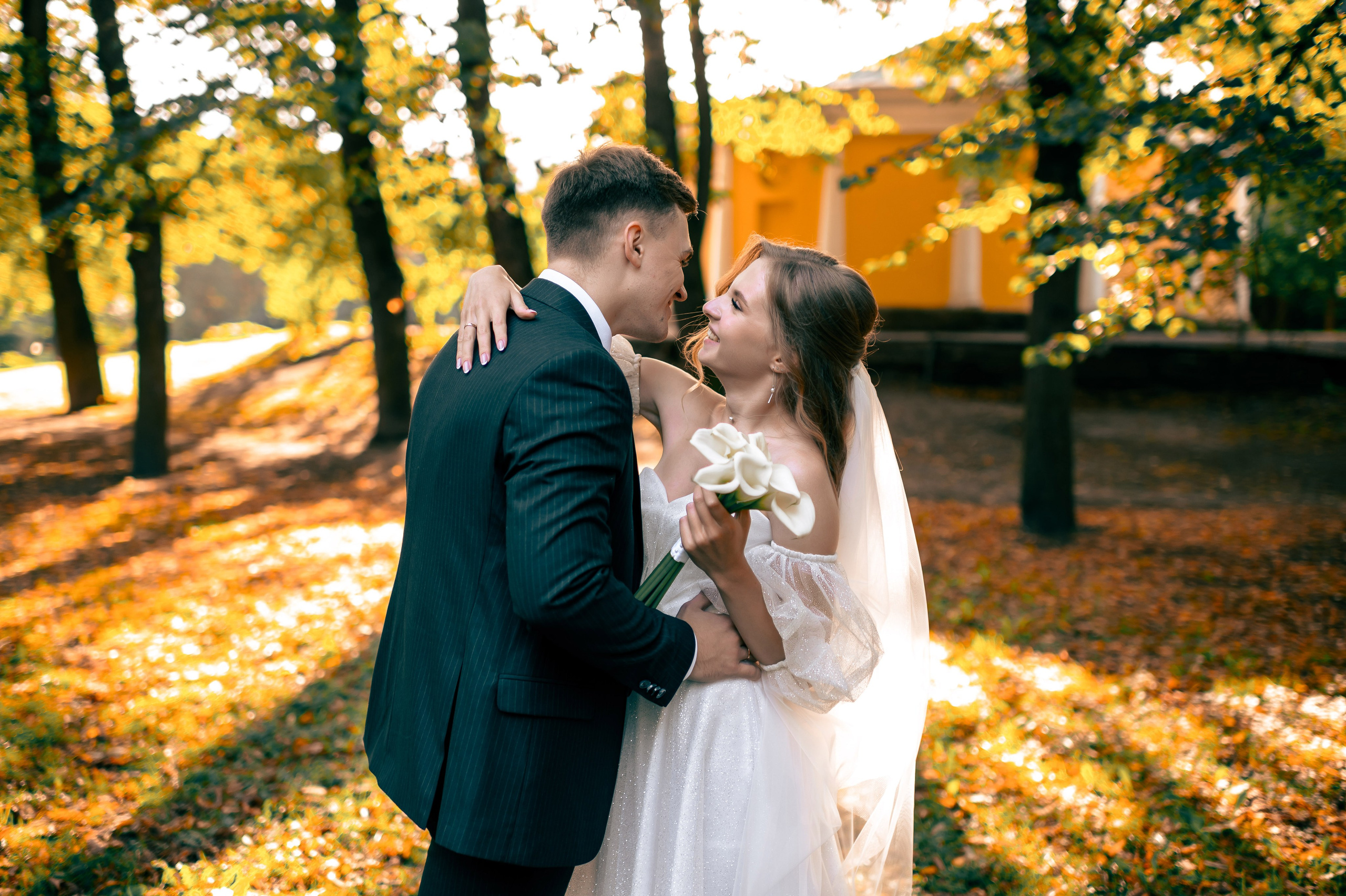 Анастасия и Михаил (Второй Дворец Бракосочетания на Фурштатской улице 52, фотосессия в Таврическом парке). Портретный, семейный и свадебный фотограф в Санкт-Петербурге и в Пушкине Ширяев Денис