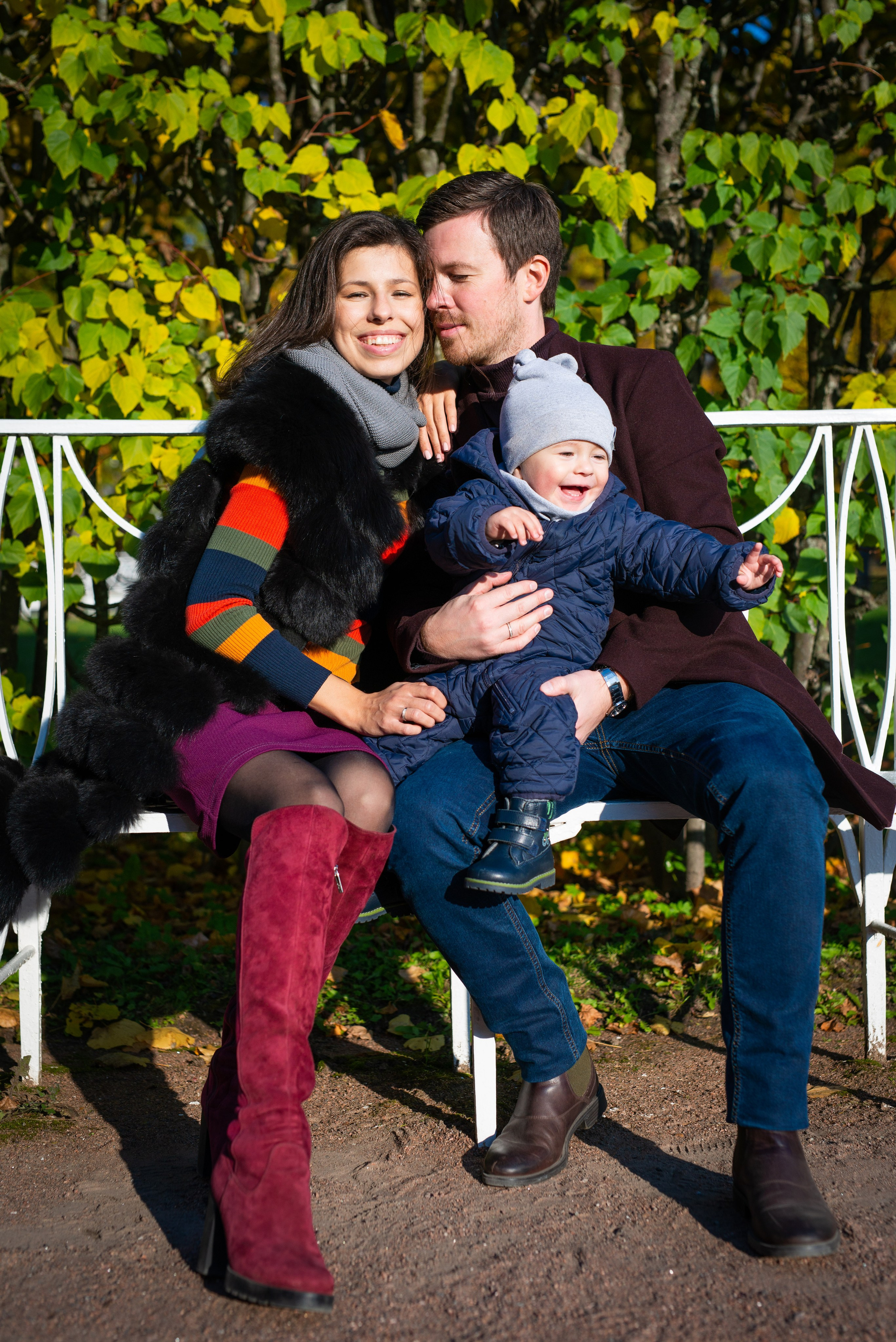 Егор, Валерия и Андрей осенняя прогулка. Портретный, семейный и свадебный фотограф в Санкт-Петербурге и в Пушкине Ширяев Денис