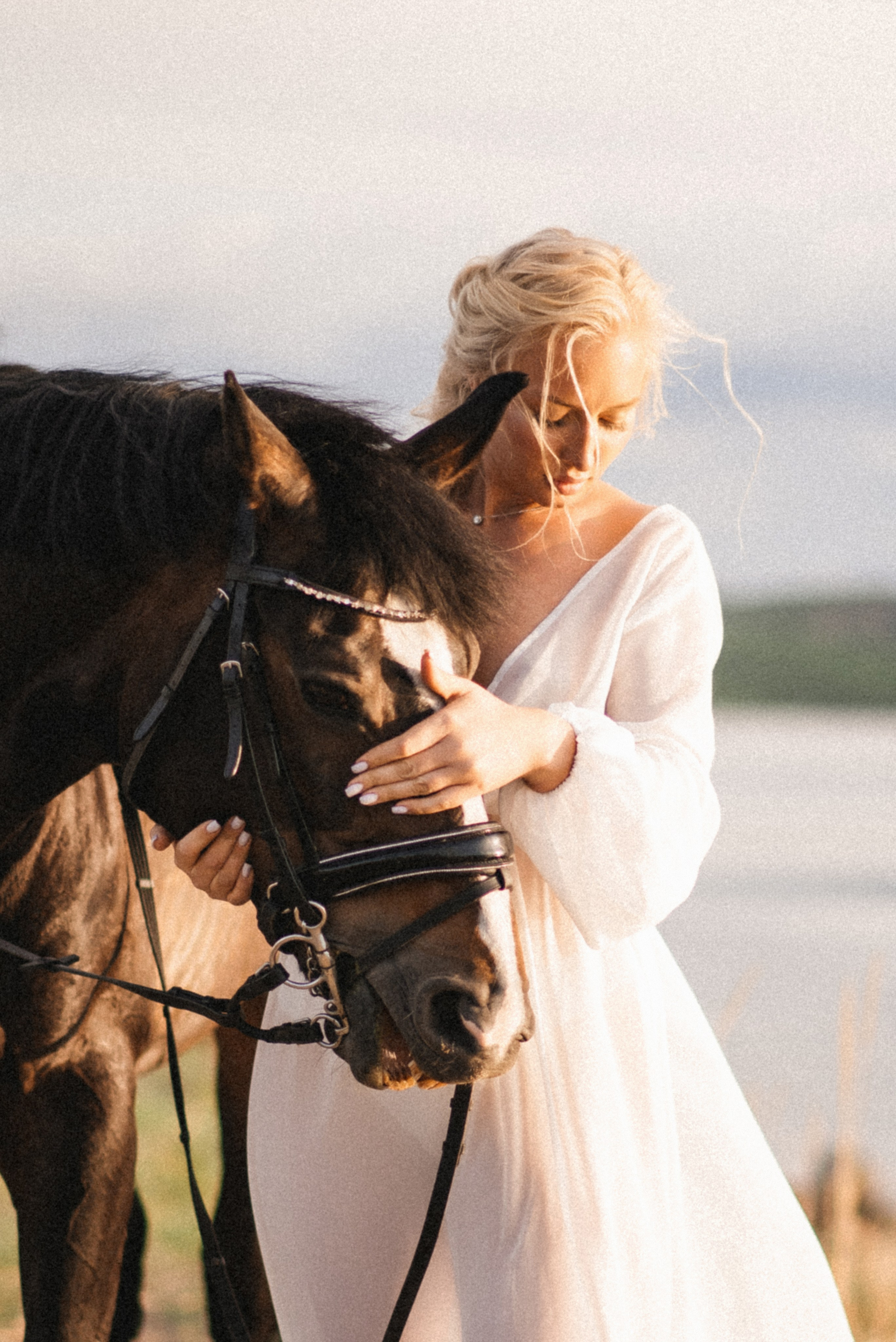 Валерия. Атмосферная фотосессия с лошадью. Фотограф в Мурманске Екатерина Рудак