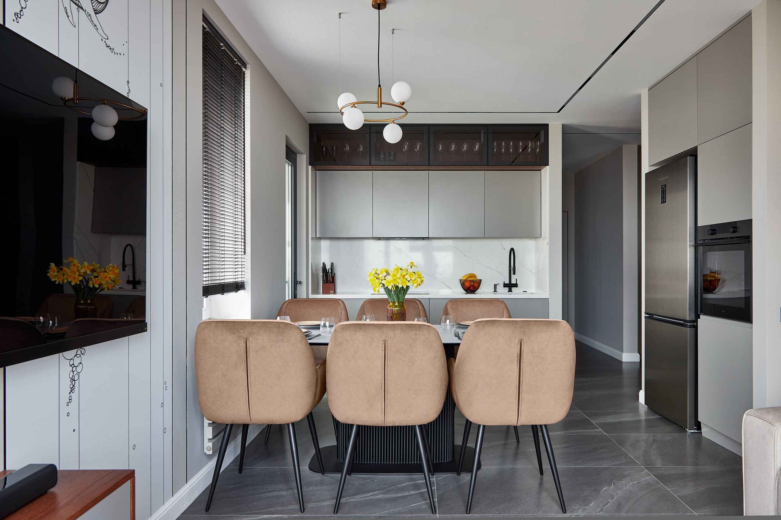 Реализованный проект дизайнера Елены Луговской. Интерьерный фотограф Краснодар. Галина Ладыгина