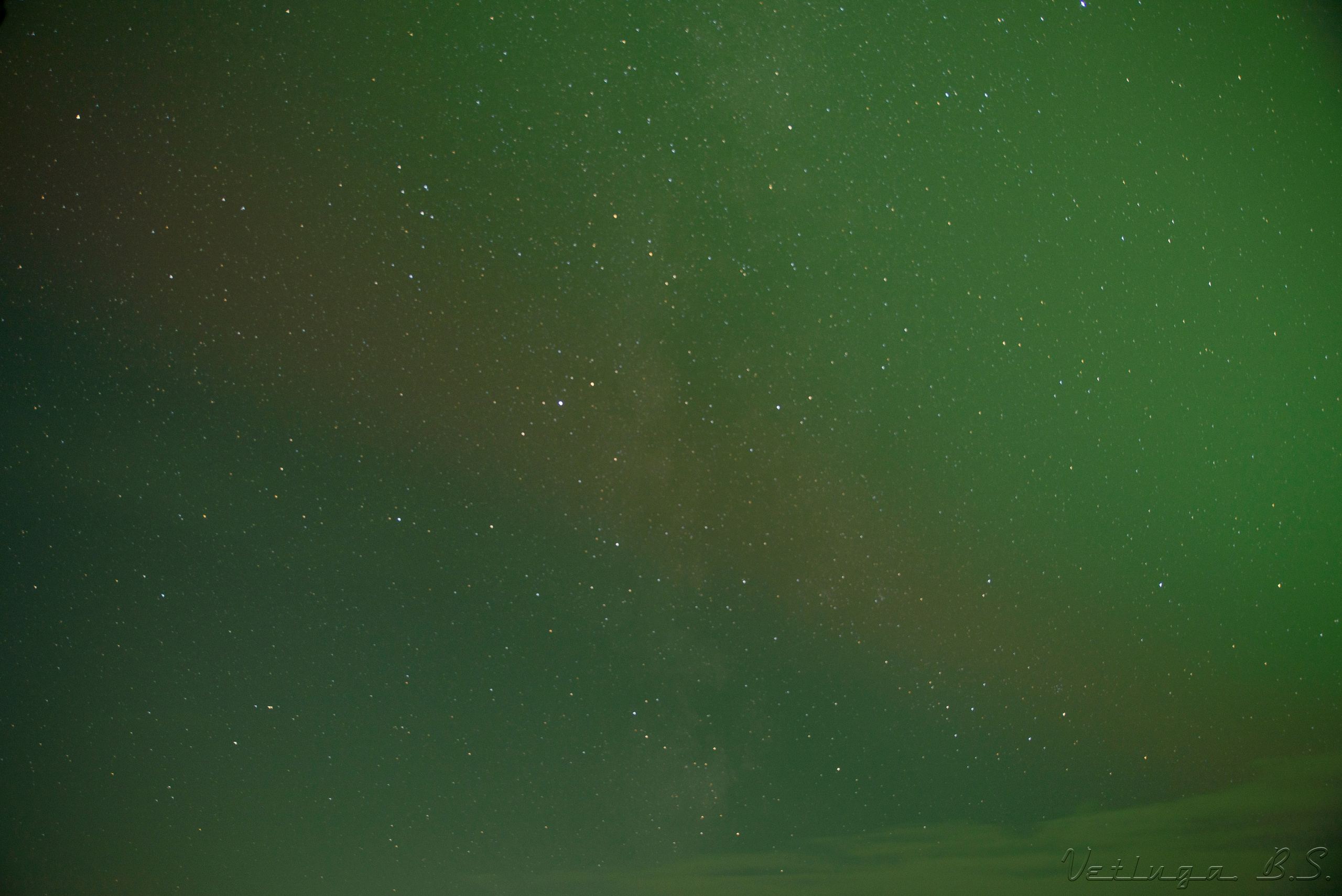 Северное сияние. Фотограф в Ветлуге Сергей Белов (VETLUGA B.S.)