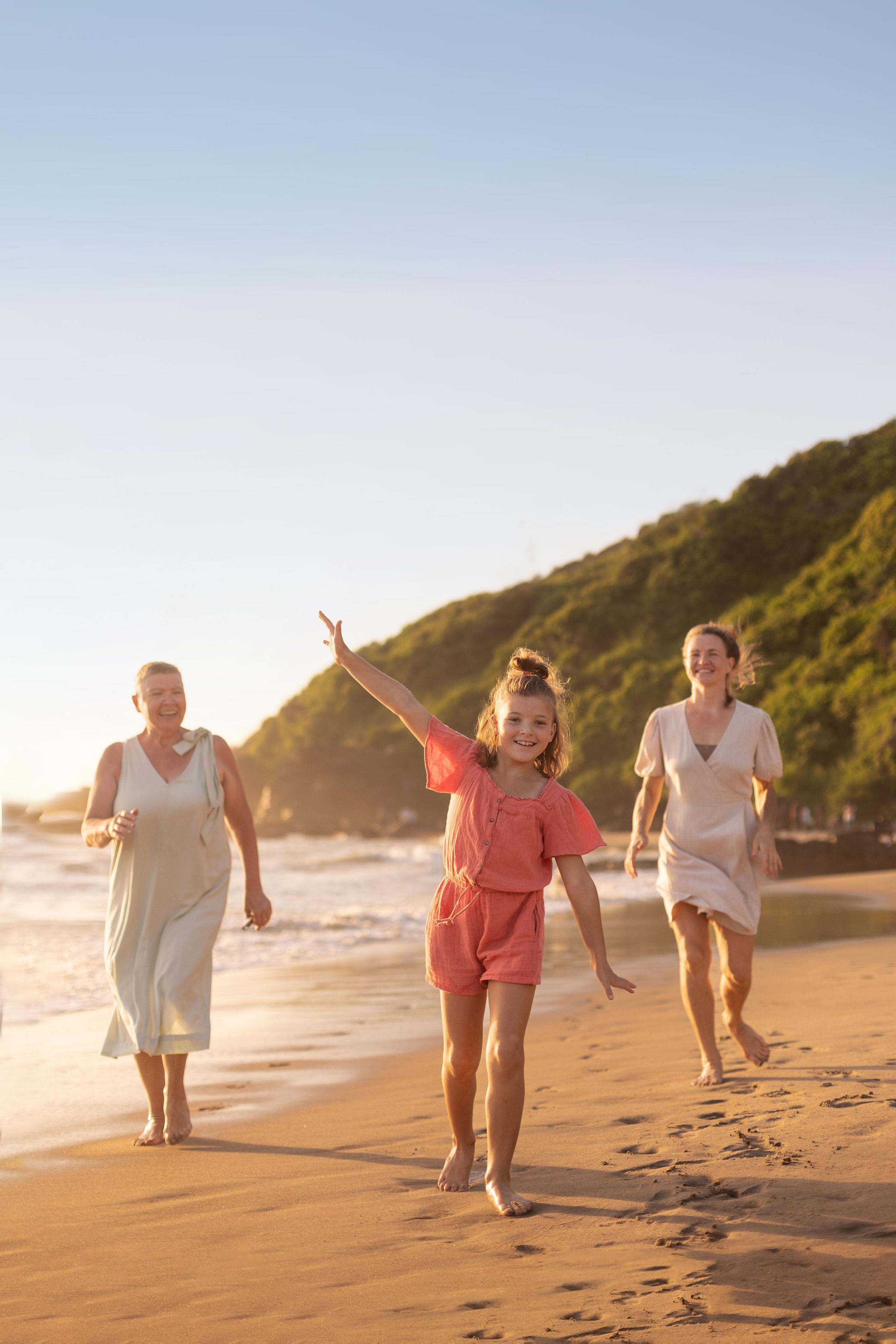 sweet lake , sweetlakegoa , goa, family running on the seaside