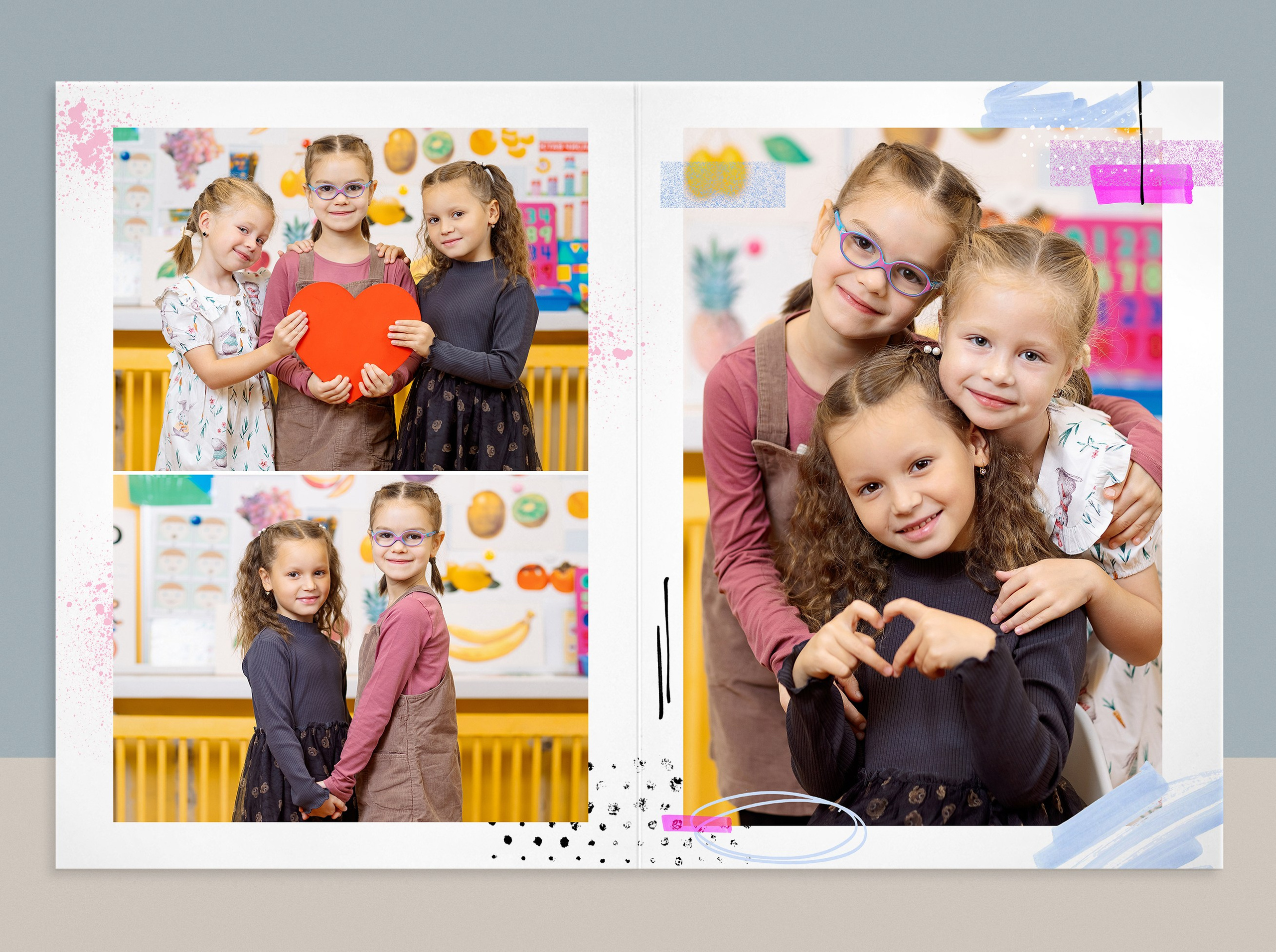 Дизайн «Скетч». Выпускные альбомы СПБ для садов и школ | Фотограф Олька Евченко