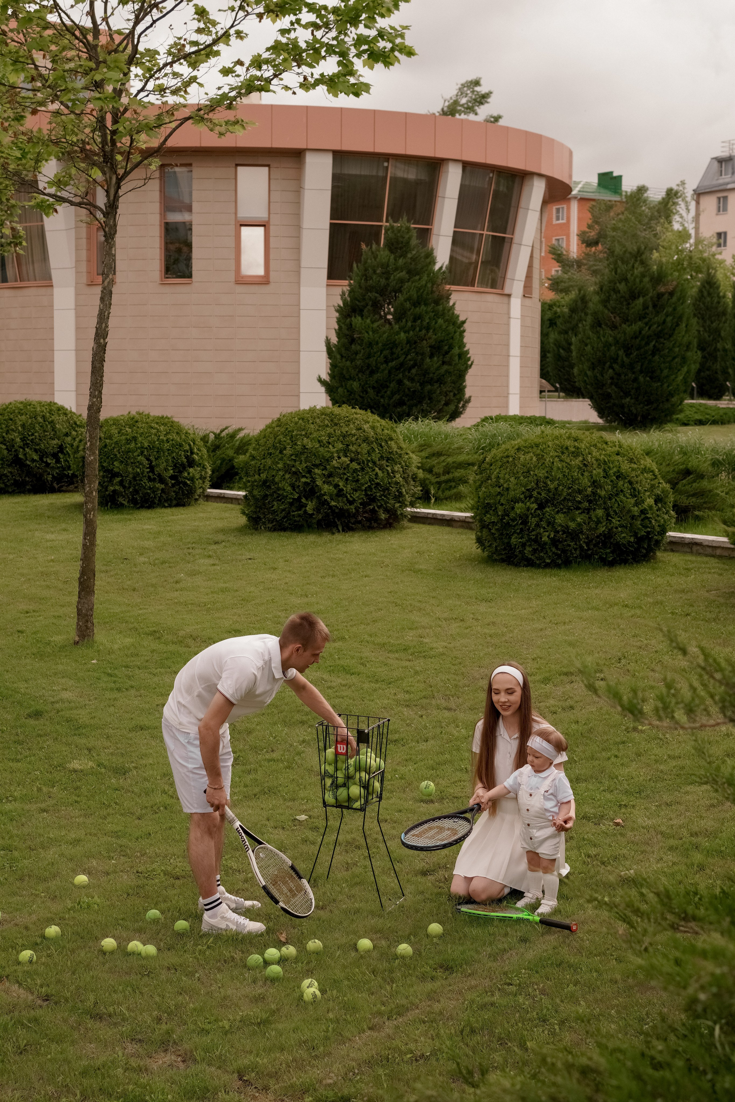 Теннис с семьей. Свадебный и семейный фотограф Афанасьева Анна в Кисловодске