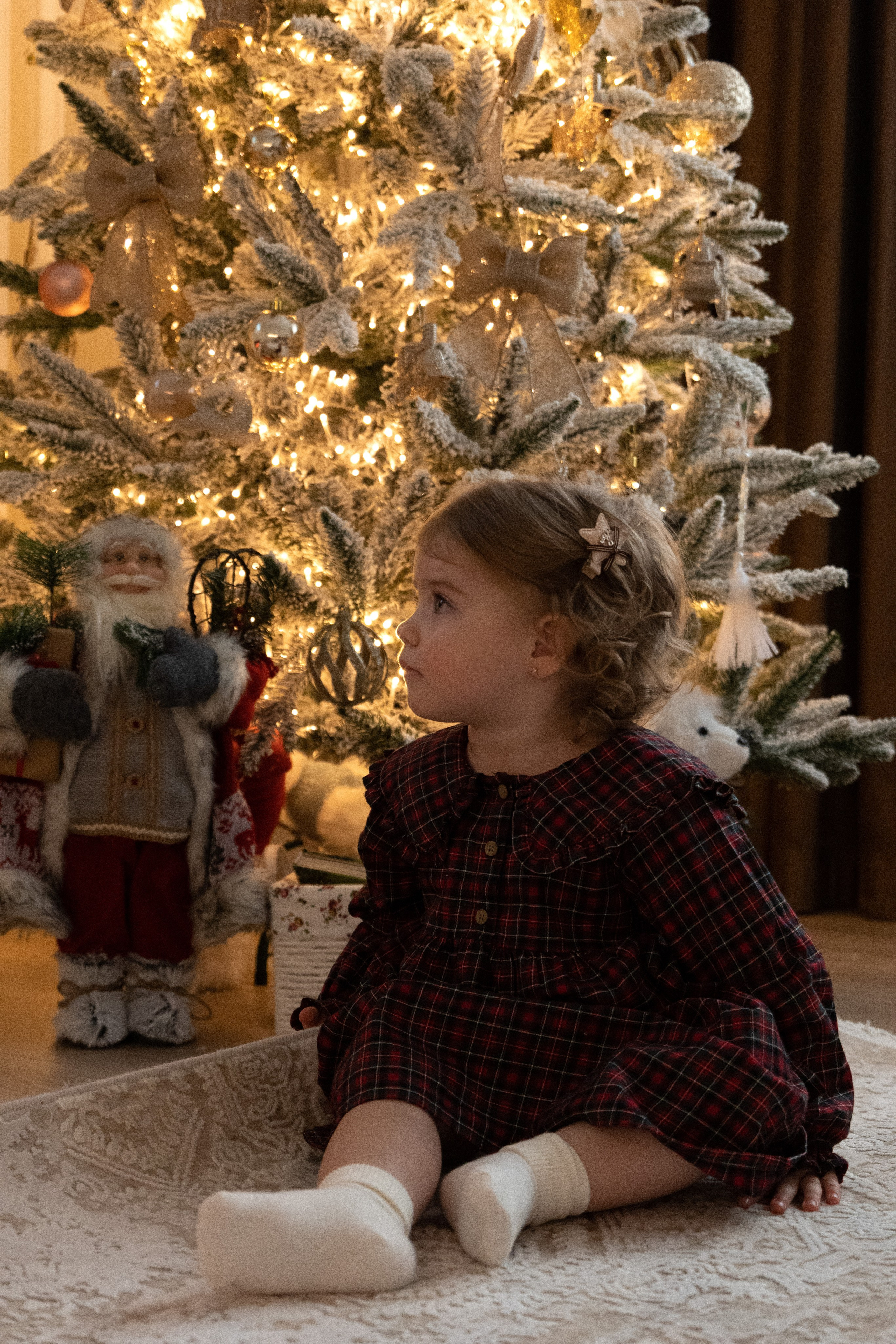 Семейная новогодняя фотосессия дома. Фотограф видеограф Ольга Василевская