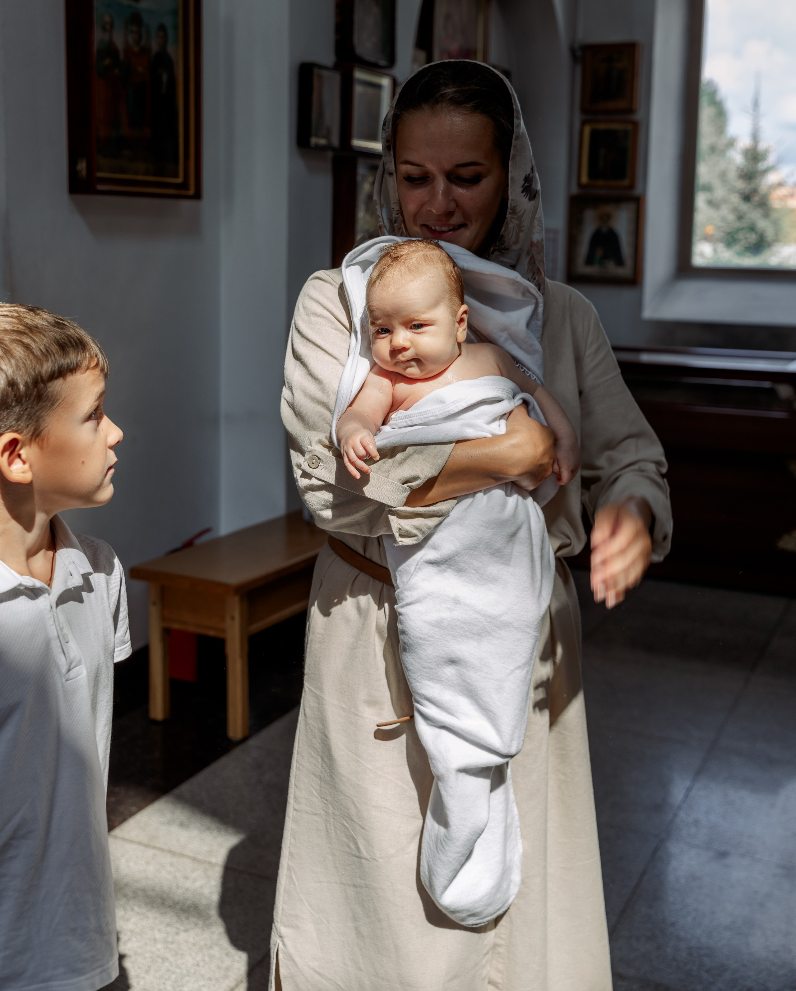 Крещение Сияны. Портретный и семейный фотограф в Москве Ирина Голубчина