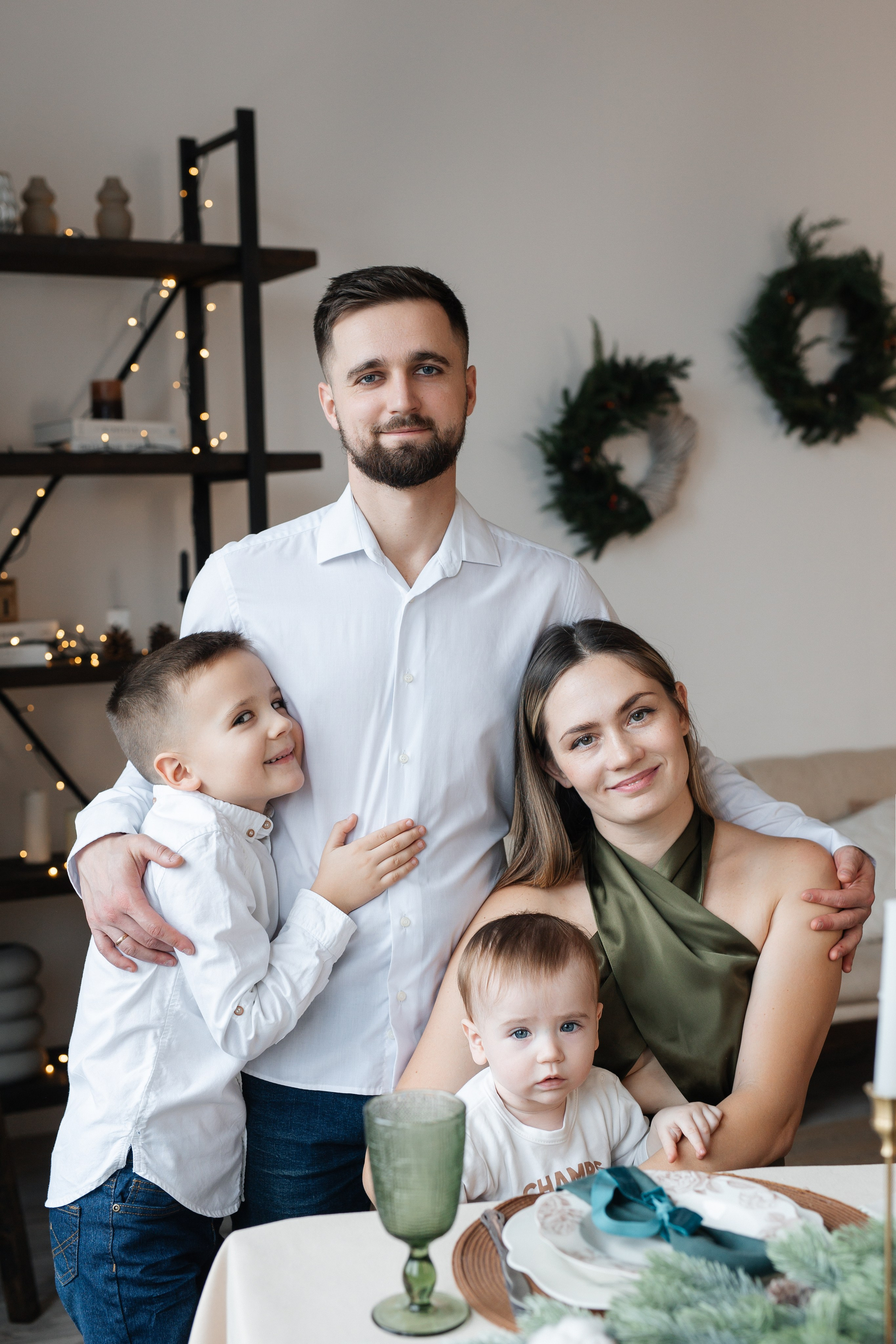 Семейная новогодняя фотосессия