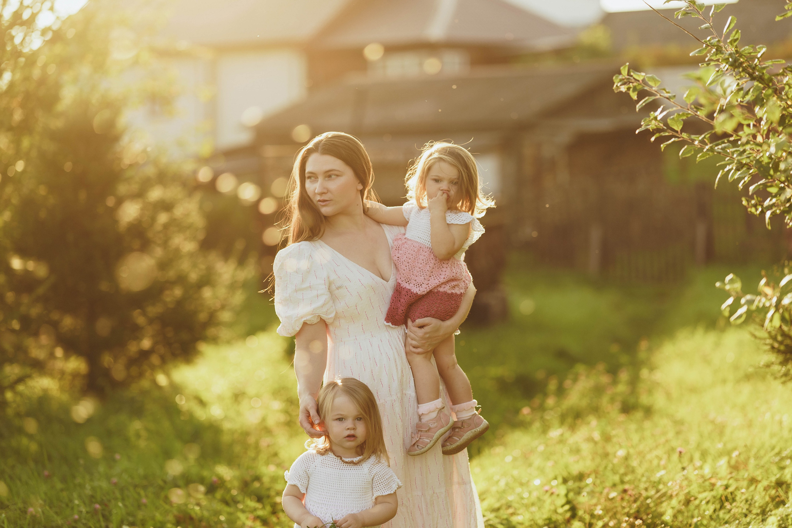 Мама с двойняшками, Костромская область. Наталья Дукалова фотограф Щелково Королев Пушкино Москва Балашиха