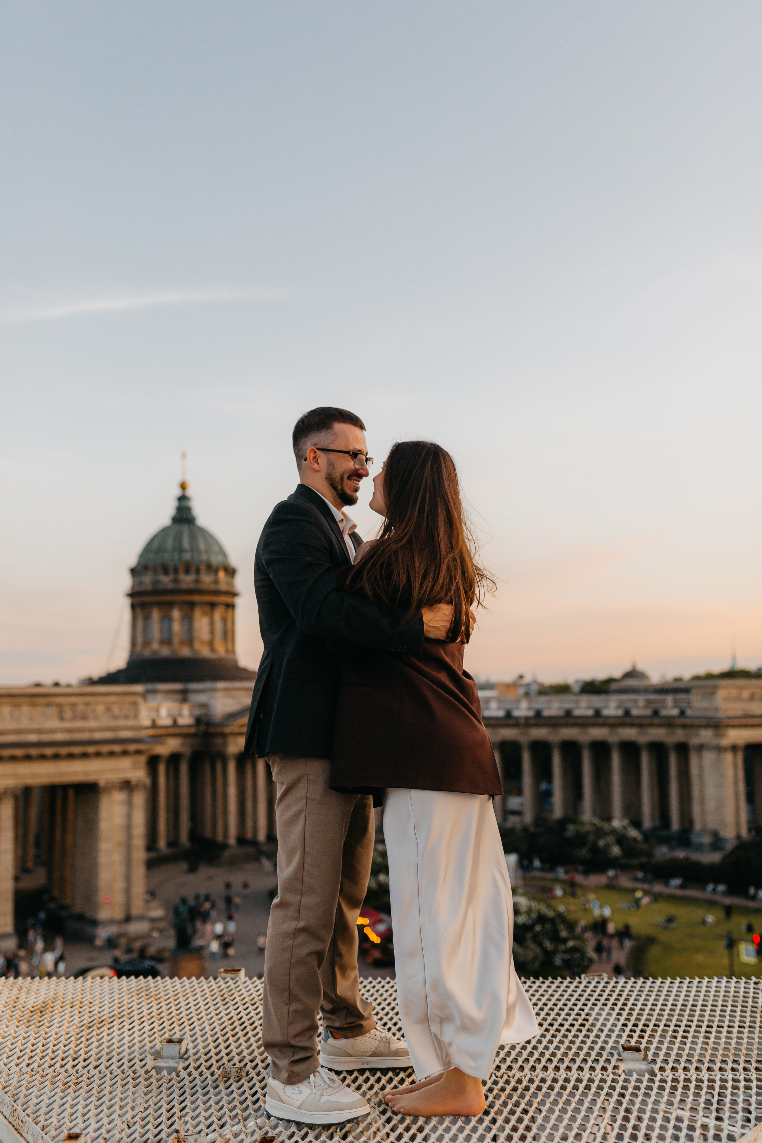 LoveStory на крышах Питера. Фотограф Санкт-Петербург Князева Елизавета