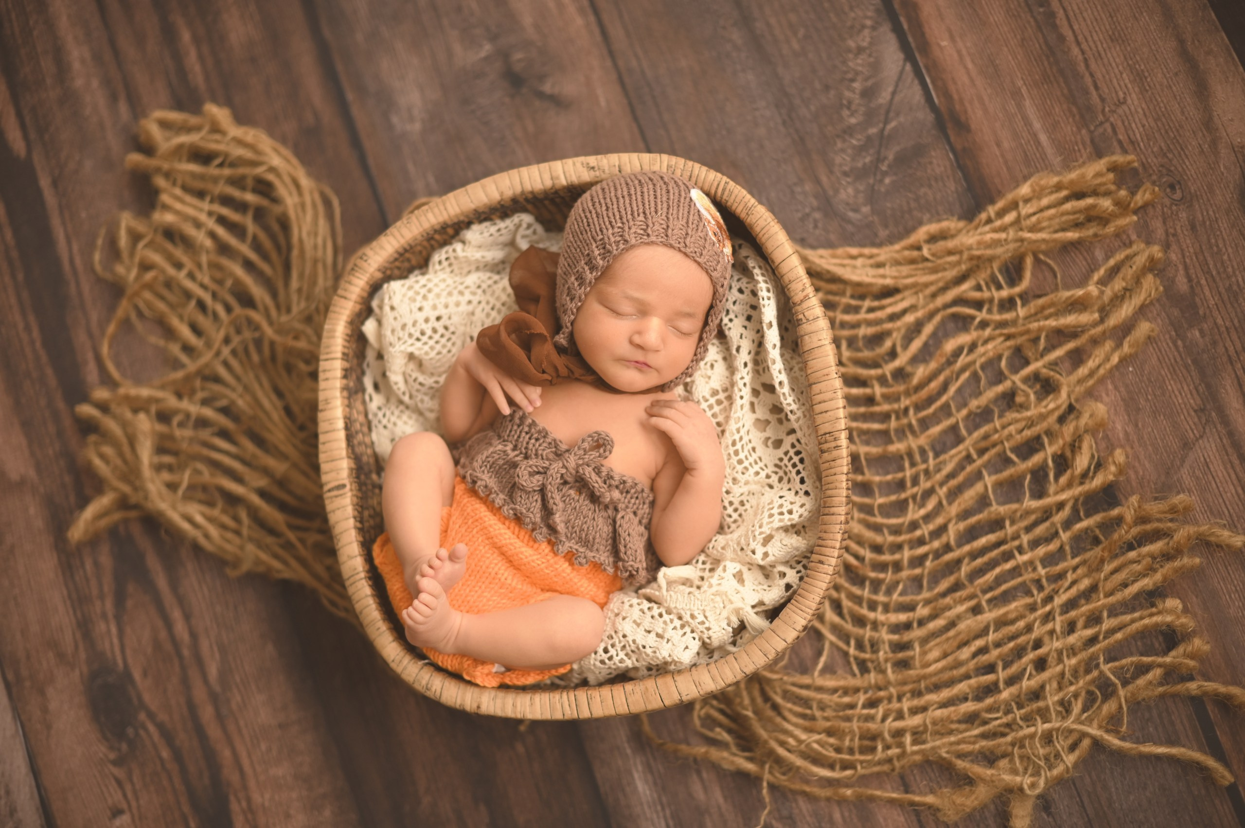 Милая Олеся 7 дней. Фотограф новорожденных во Владивостоке Панова Татьяна