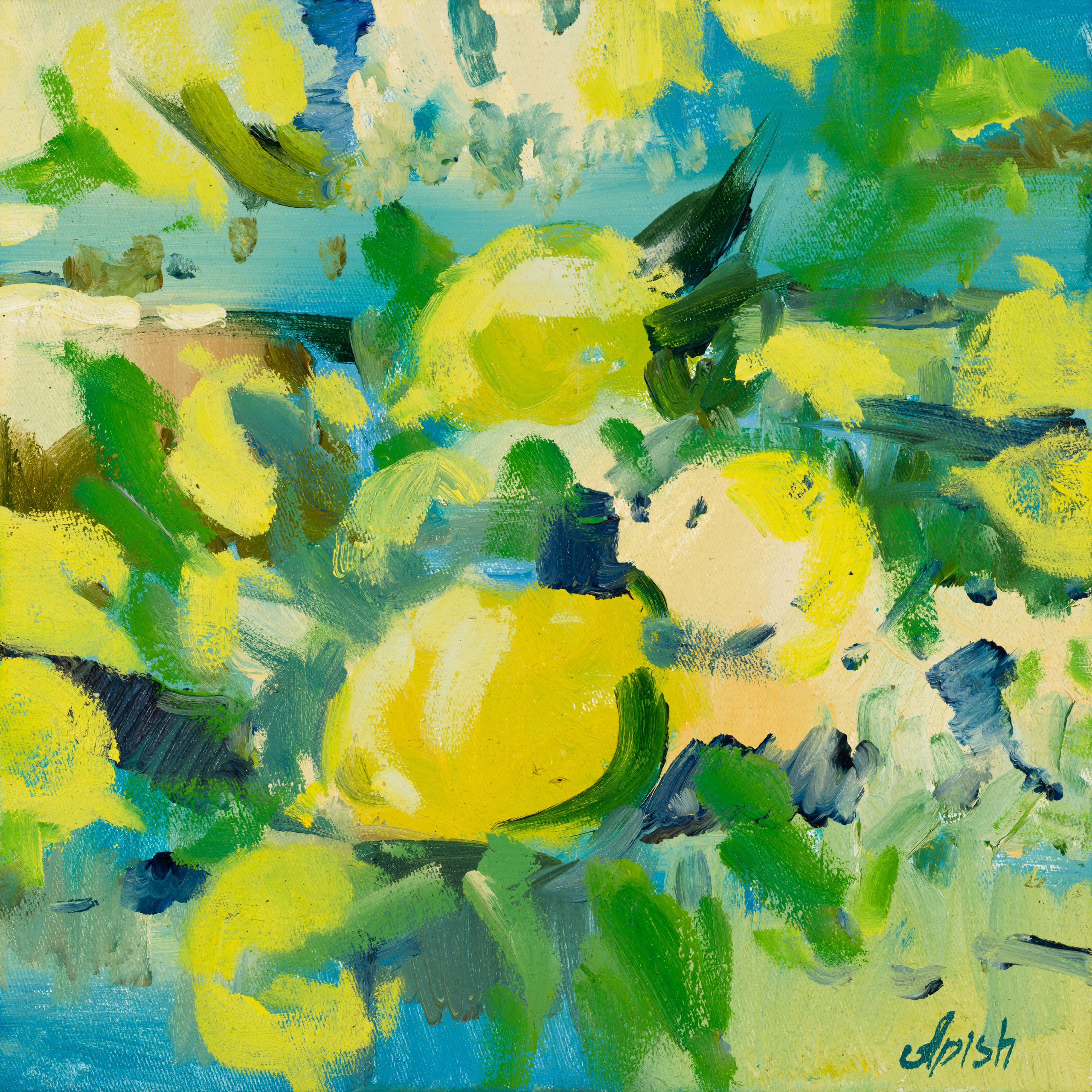 «Лимончелло» - художник Алексей Апиш (холст, масло, 25x25 см, 2026)