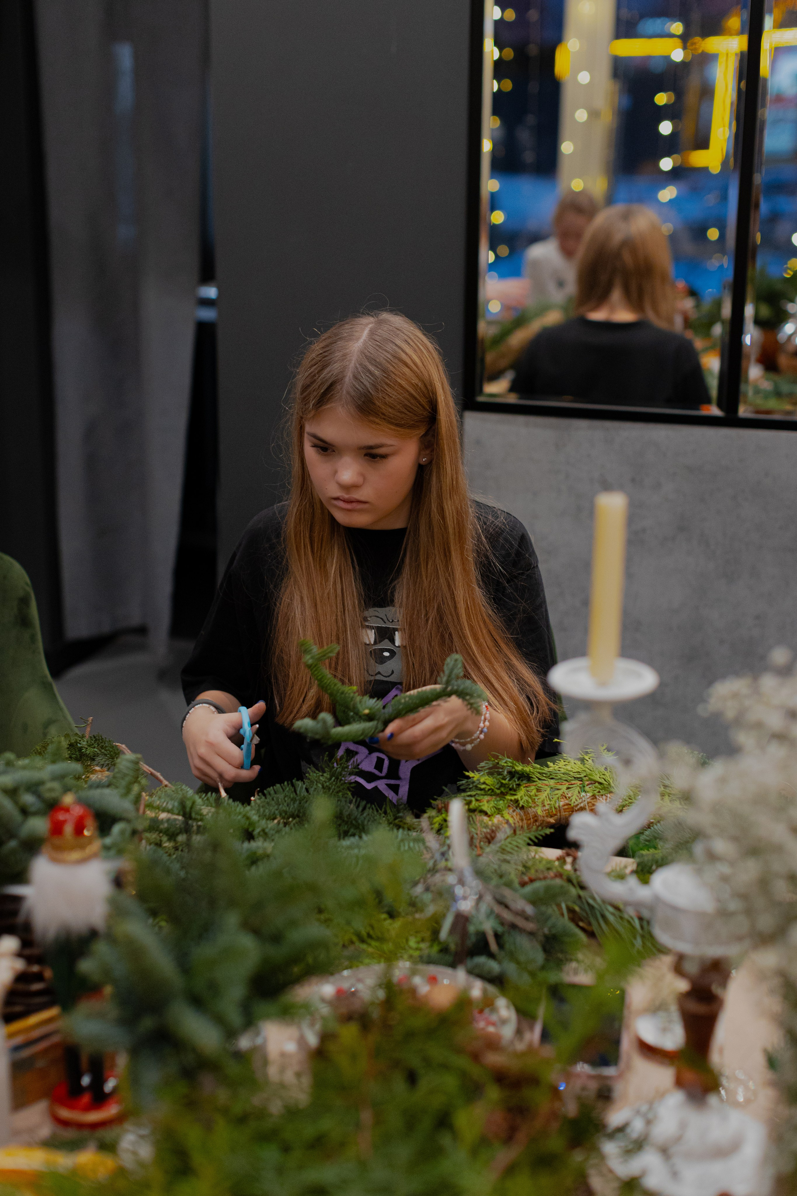 Мк Новогодний Венок. Анастасия Ракчеева Художник