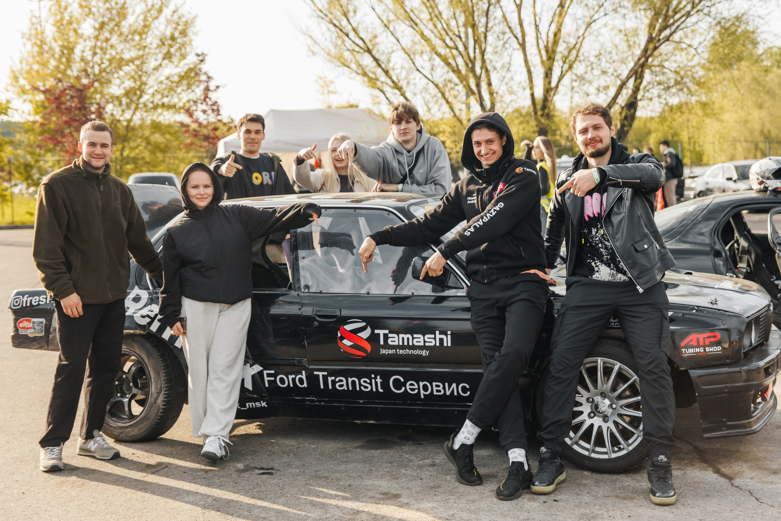 Выставка и дрифт машин. Репортажный фотограф. Москва. Алина Ланская