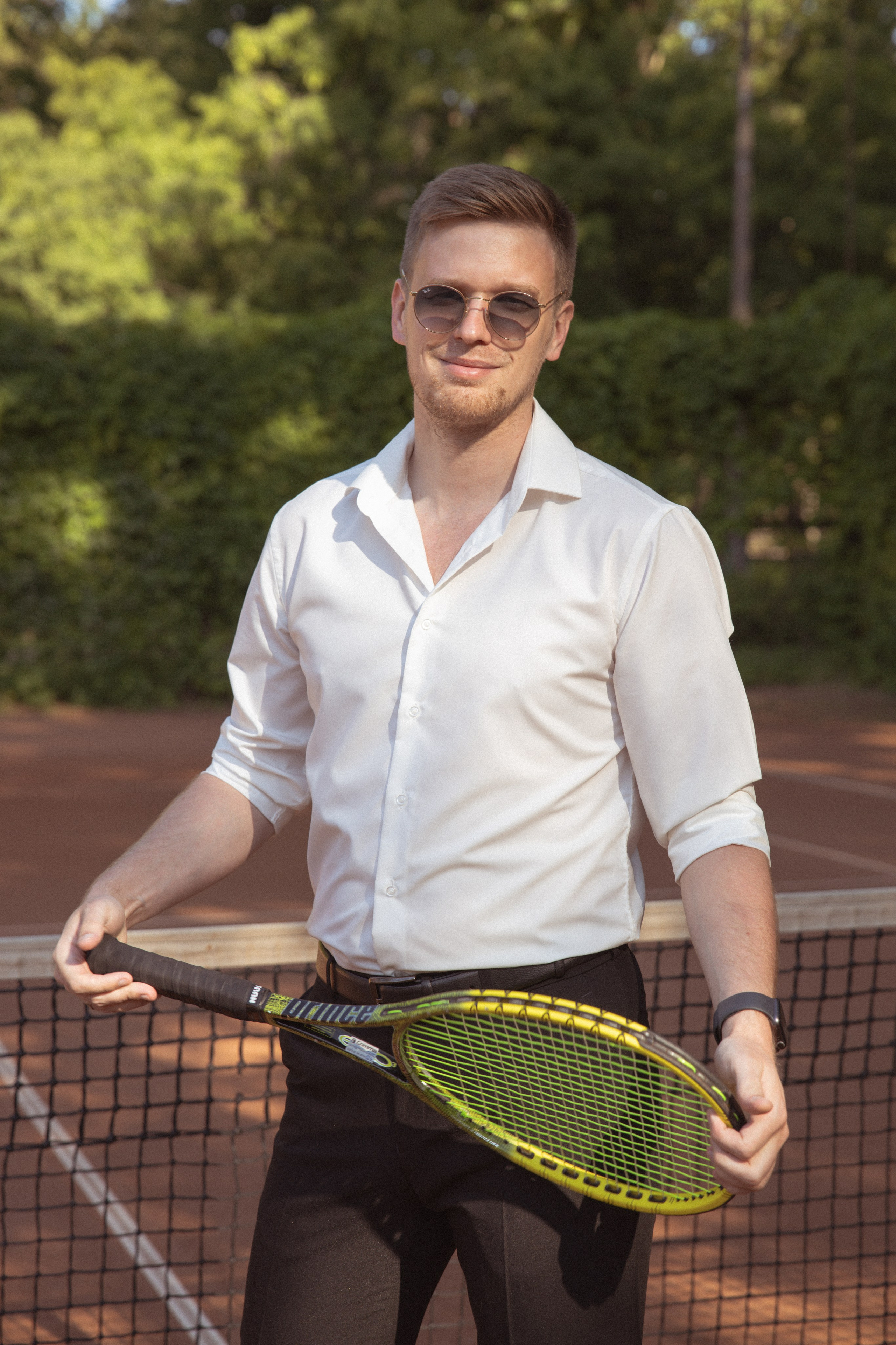 Свадебная лавстори на теннисном корте. Фотограф в Санкт-Петербурге Вагнер Юлия