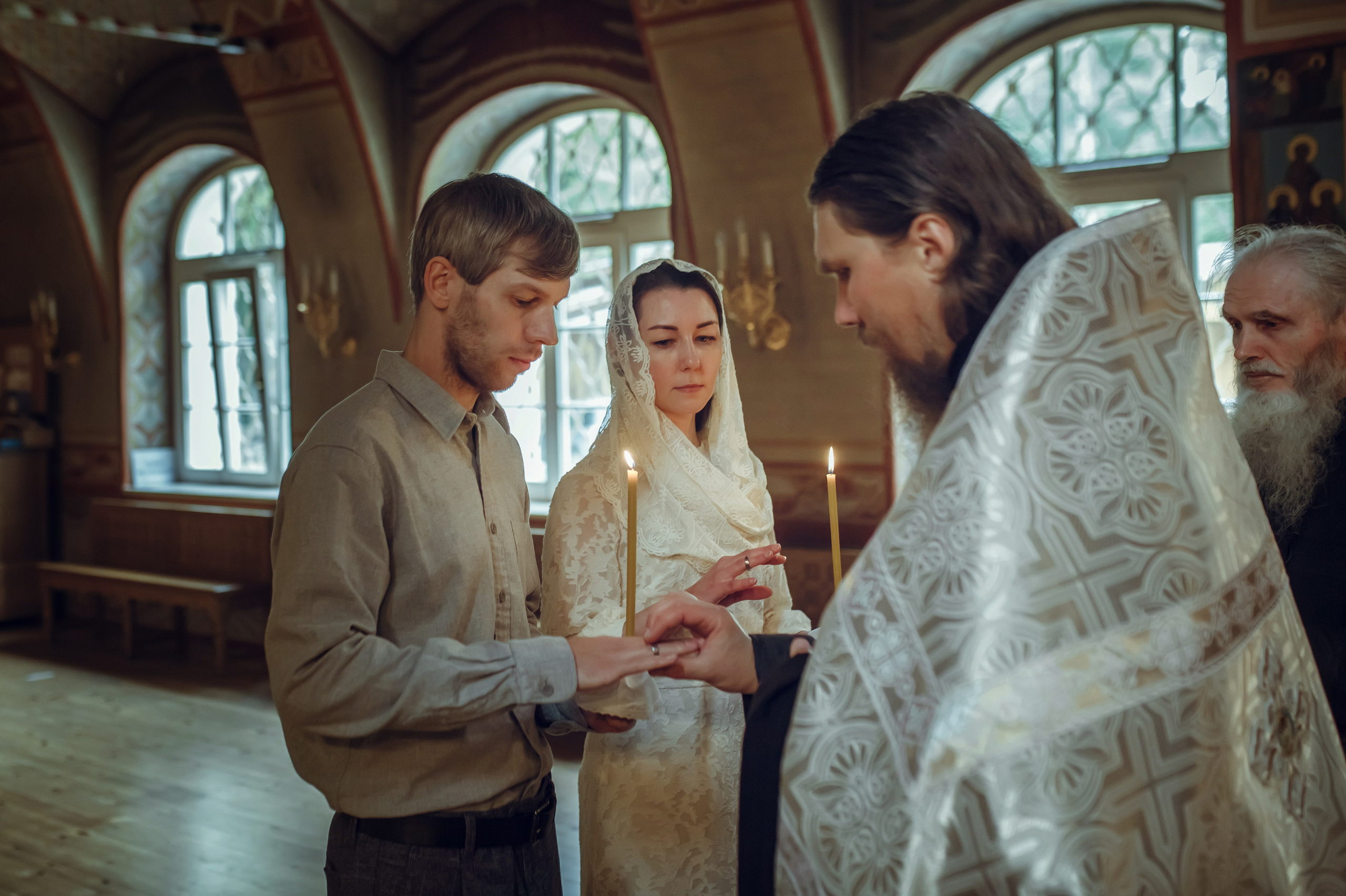Венчание Андрея и Елены. Фотограф на Крещение, семейный фотограф в Москве