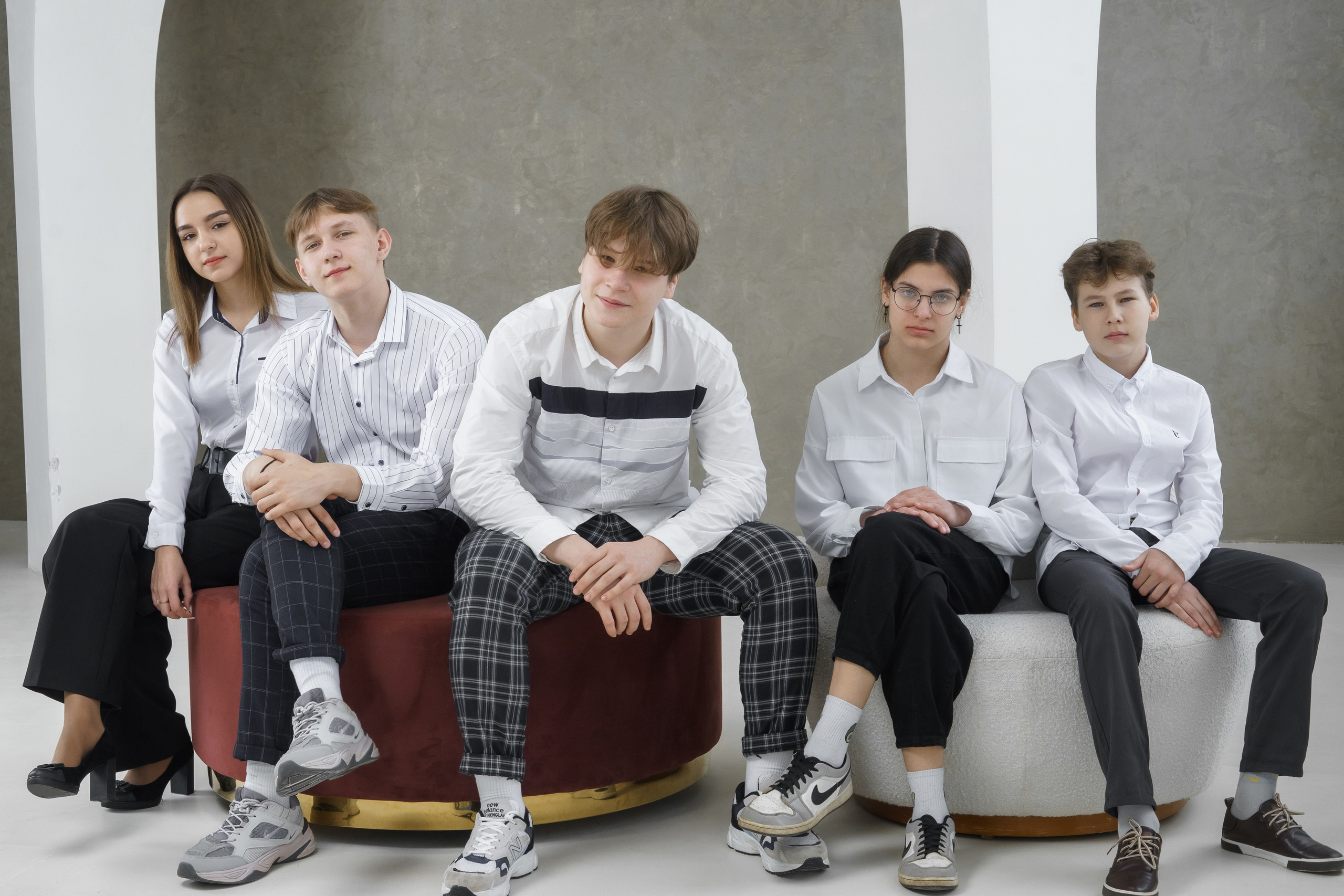 В студии сьемка школьников. Ольга Плаксина фотограф в Саратове