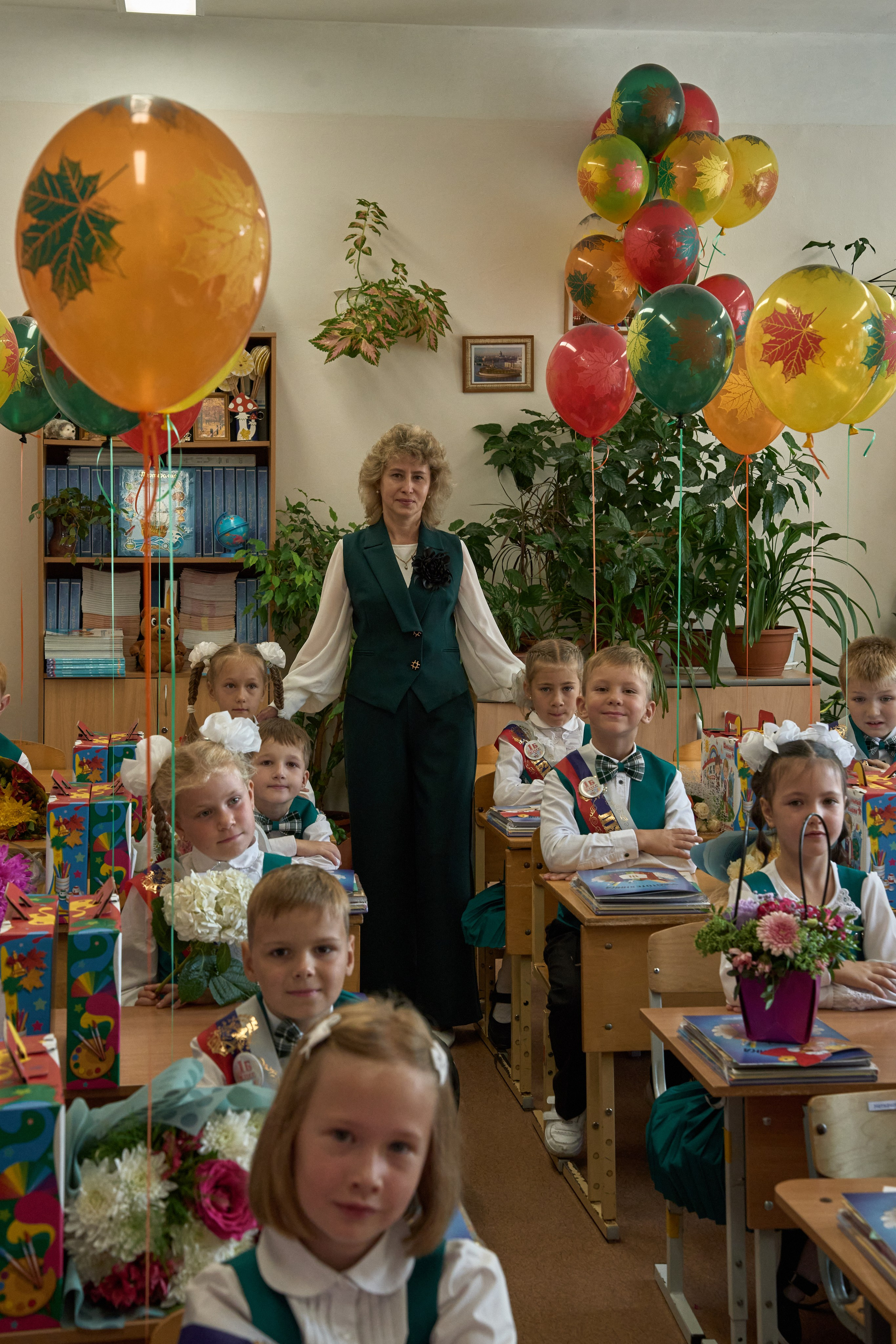 Школьная линейка. 1«Б». Фотограф в Санкт-Петербурге Настя Атом