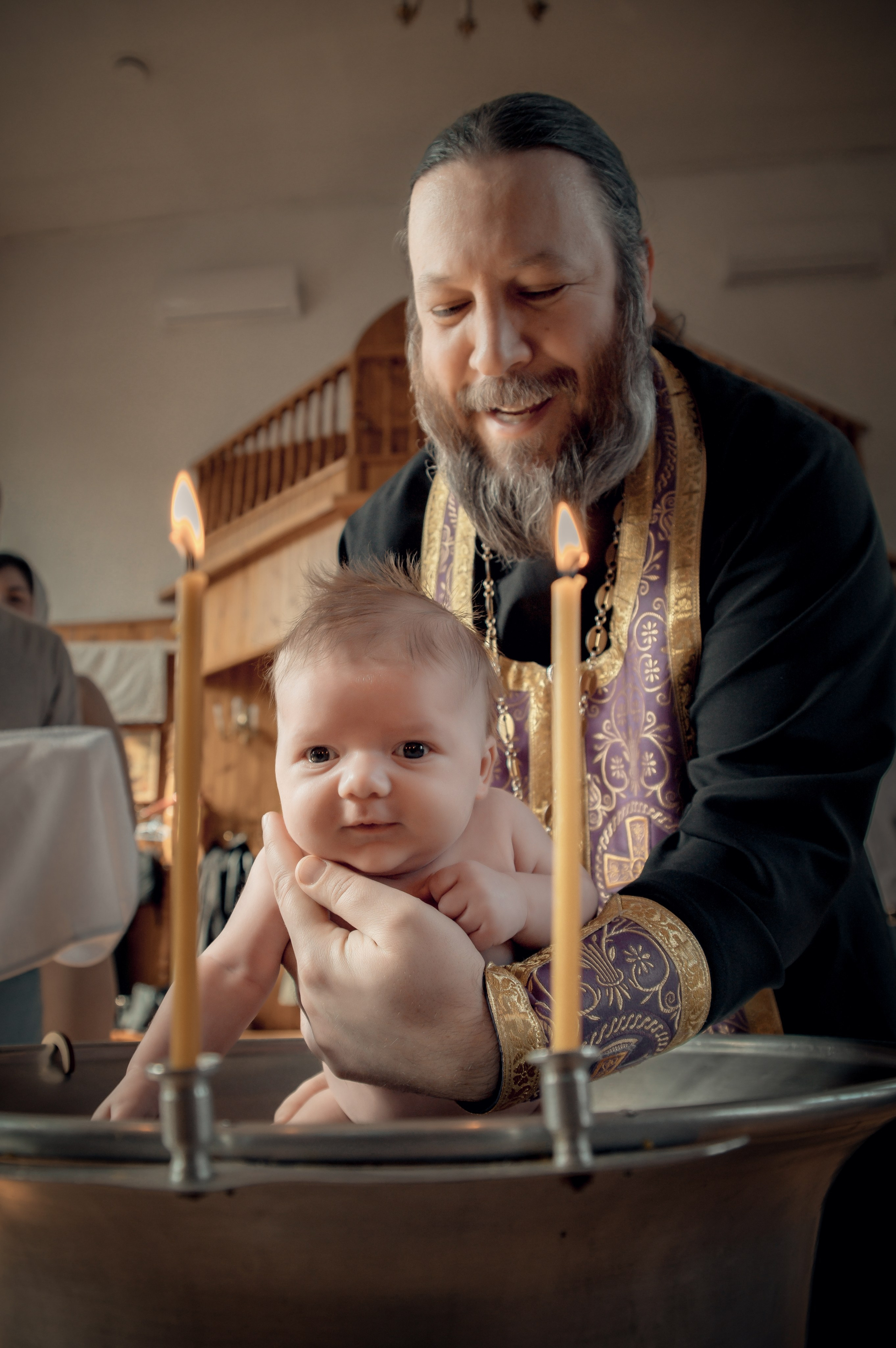 Таинство Крещения Александра. Храм Николая Чудотворца г. Краснослободск. Церковный, семейный и репортажный фотограф Волгоград, Волжский