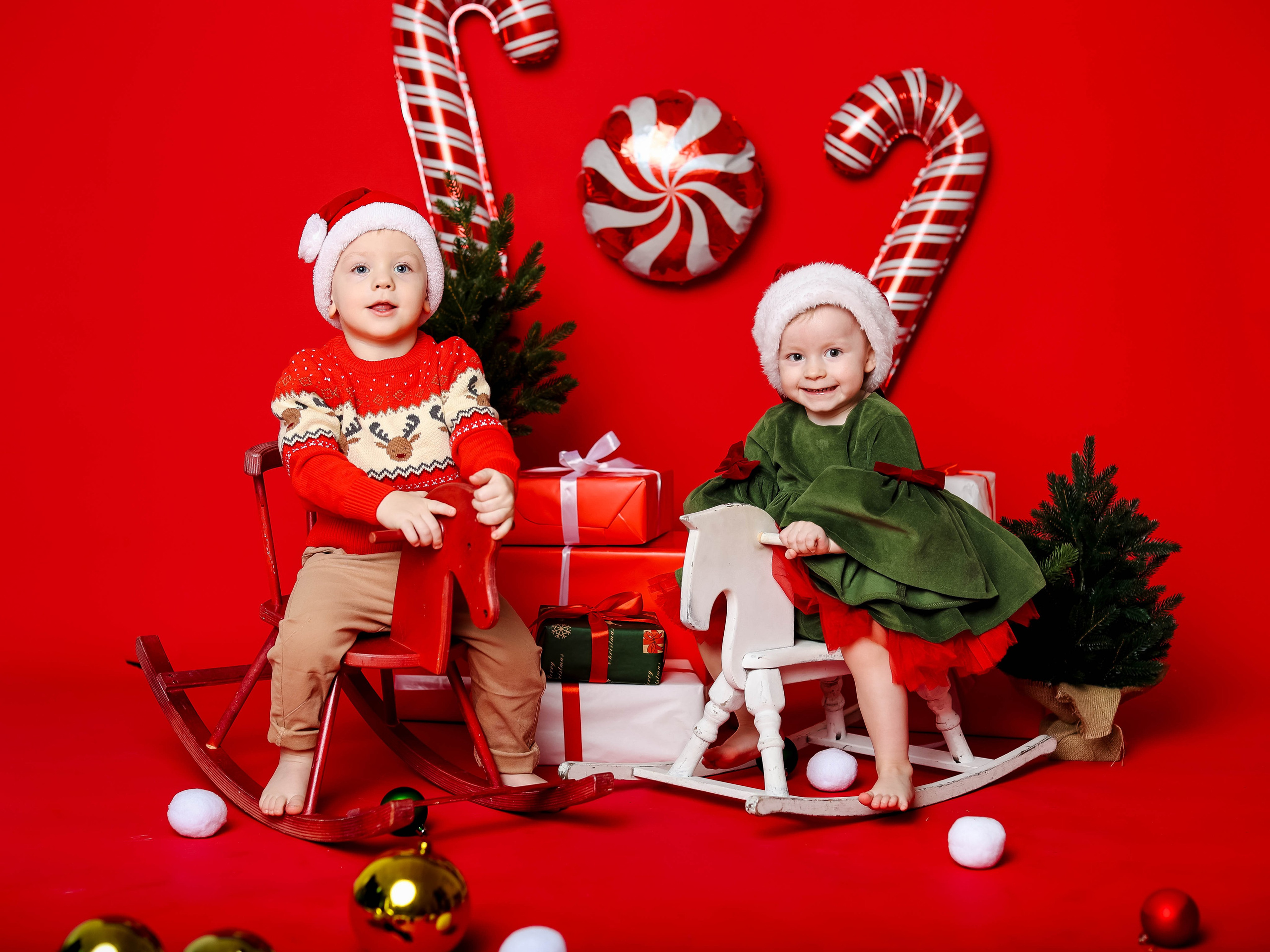 Новогодняя фотосессия на годик, два и три!. Семейный и детский фотограф Москва Елена Екимова 8926-895-38-86