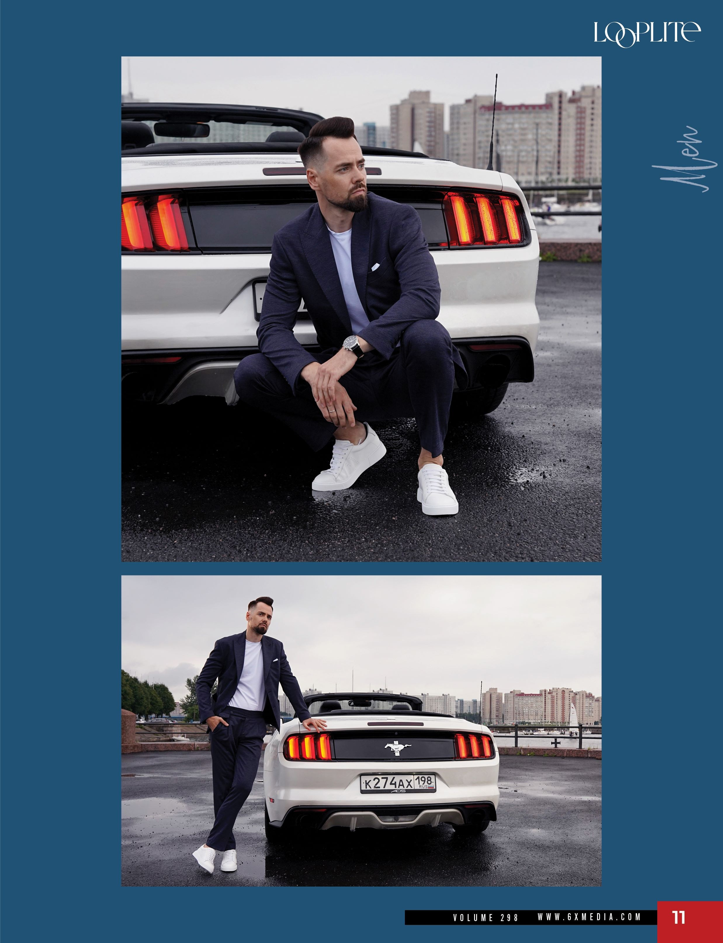 мужской портрет кабриолет фотосессия мужчины