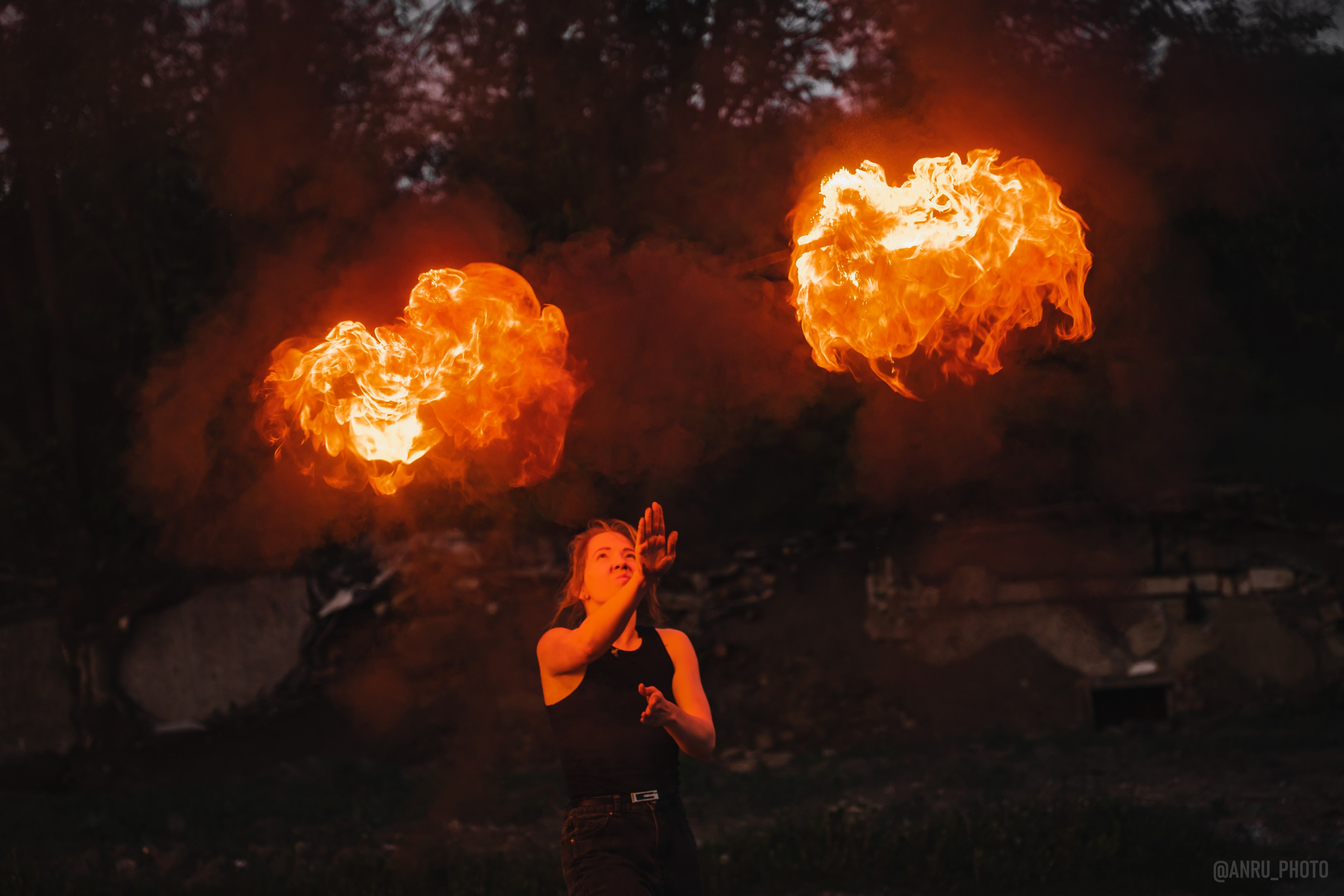 Огненная тренировка. Репортажный фотограф Анастасия Рубцова
