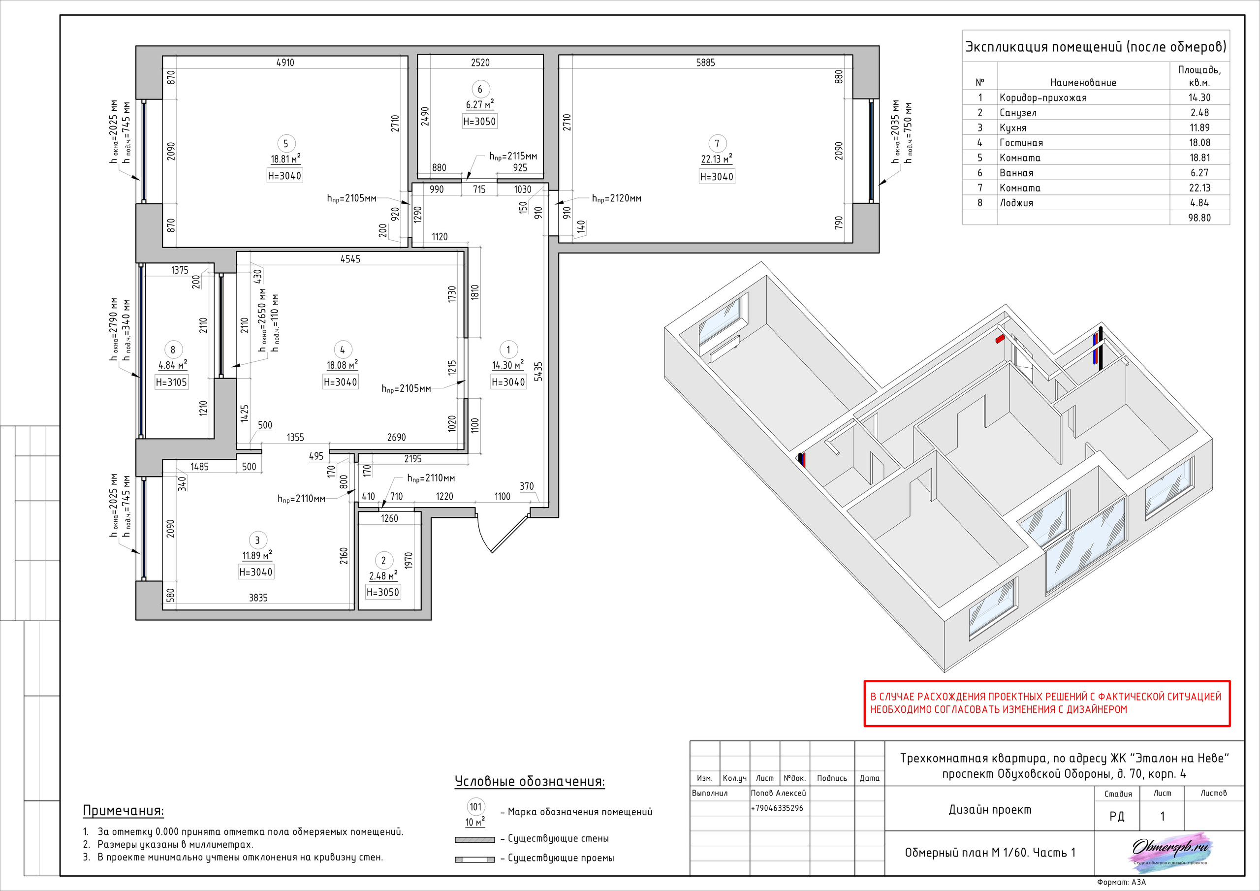 Обмеры помещений, квартир и домов в Санкт-Петербурге и Сочи