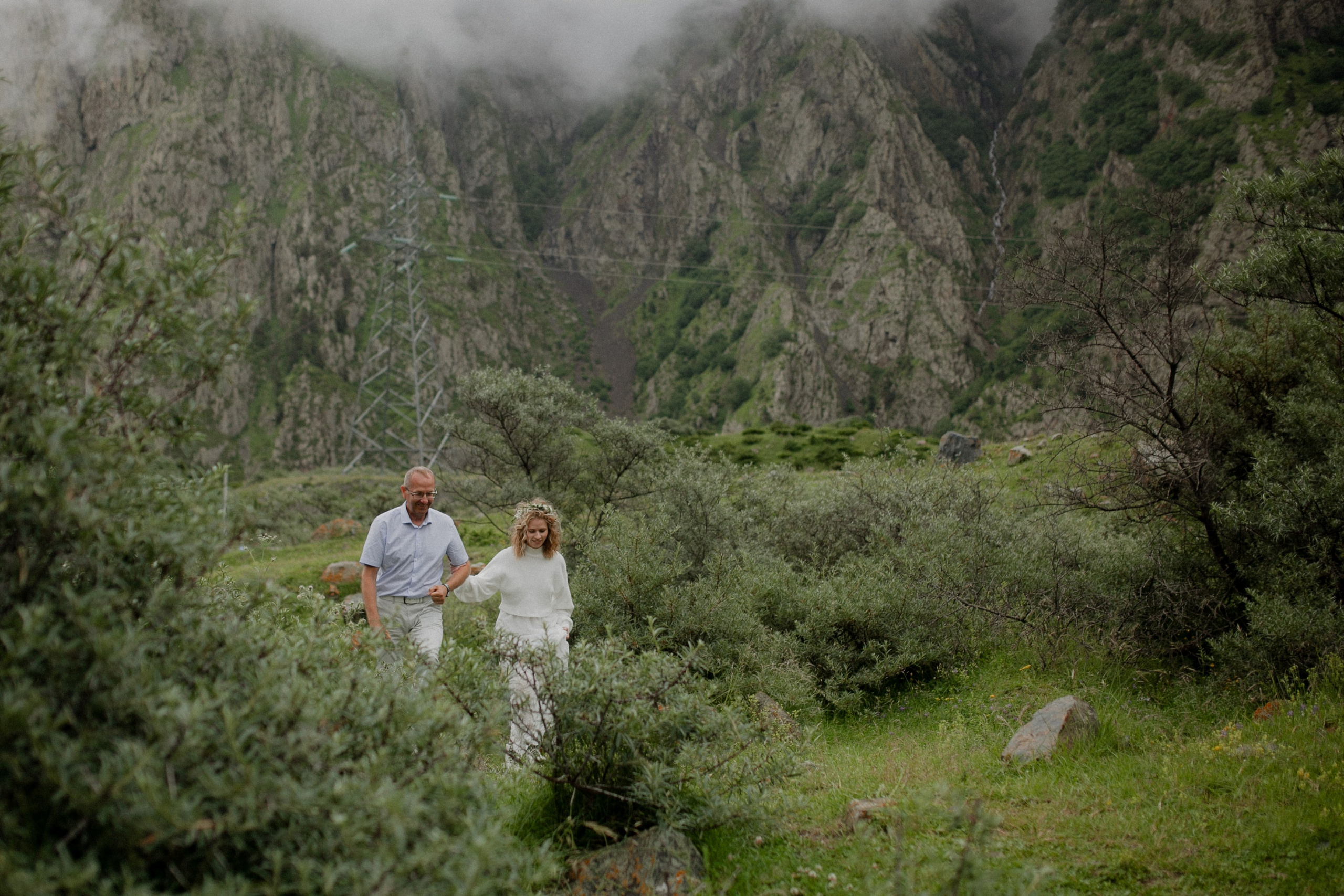 Nikita & Nastya. Wedding at Kazbeg. Свадебный фотограф Грузия Alex and Polly