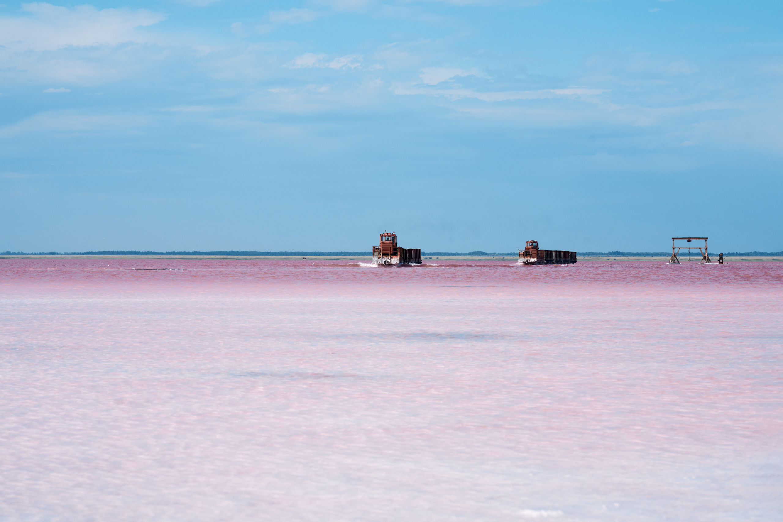 Розовое озеро. Фотограф