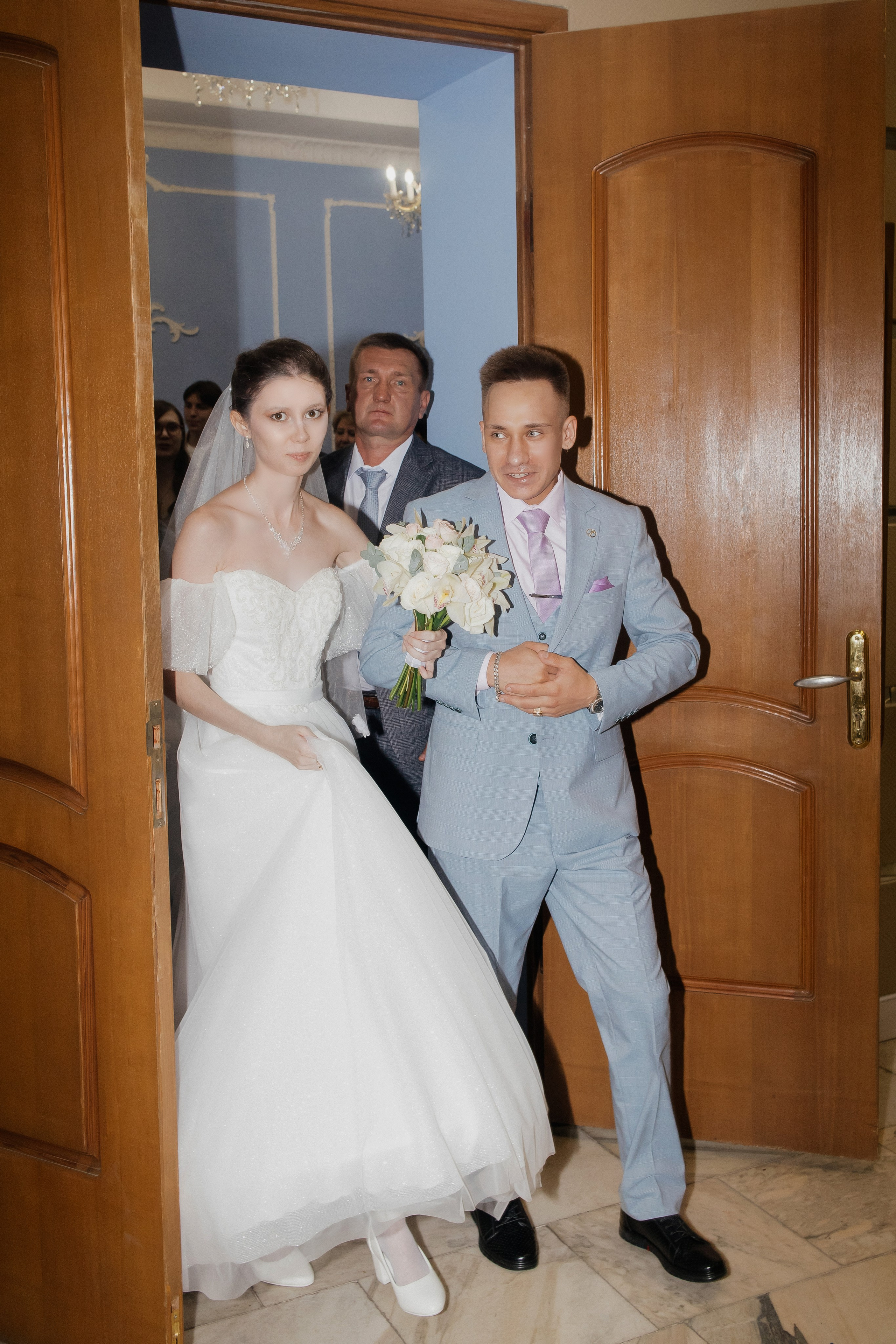 Фотосессия в Заречном дворце Бракосочетания, Щербакова, 10. Голубой Зал, зал Ретро. Заречный ЗАГС, Сормовский ЗАГС