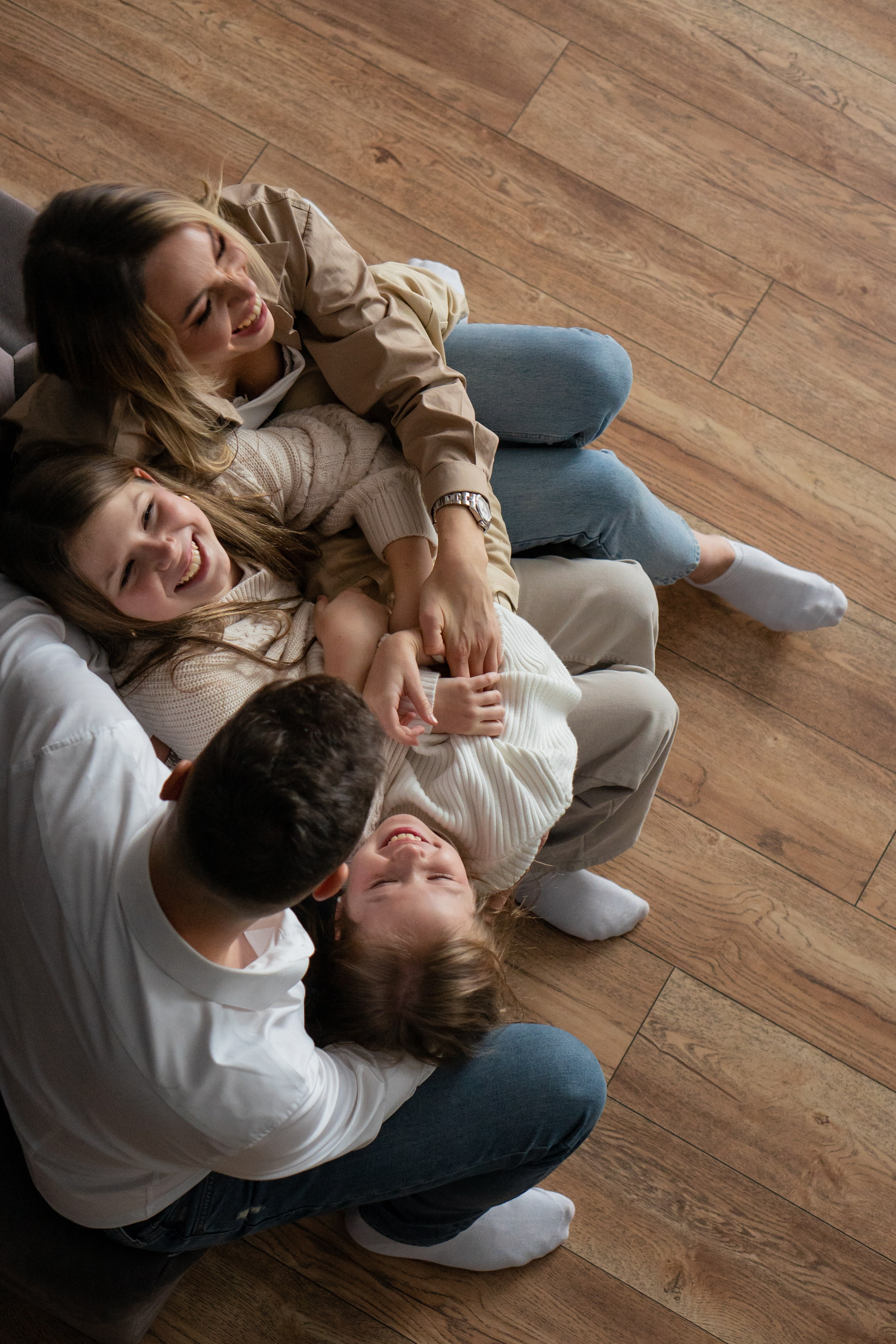 Семья К. Новогодняя история в студии. Фотограф Ольга Игорева