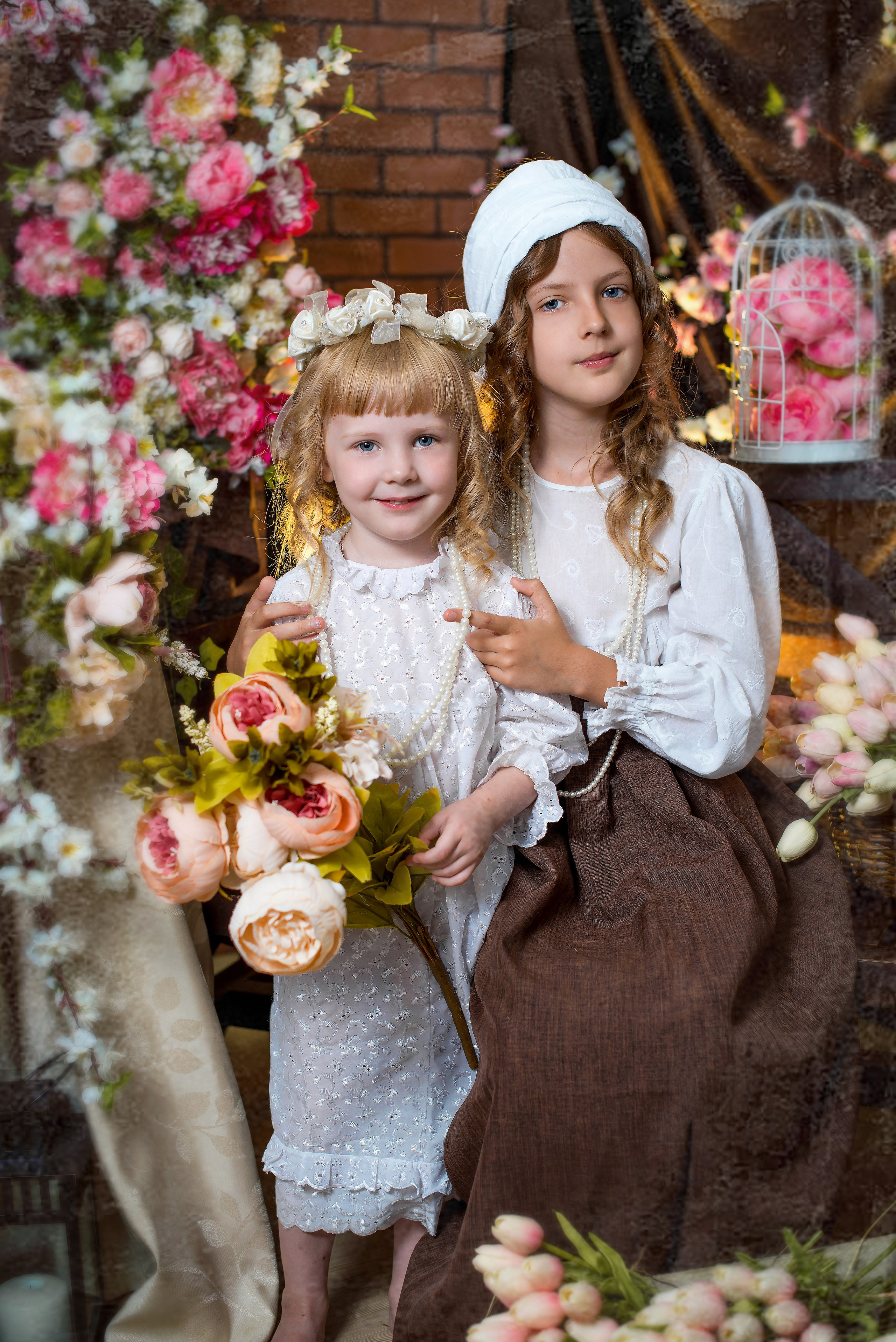 Цветочница. Татьяна Гойда портретный и семейный фотограф Ленск. Выпускные альбомы