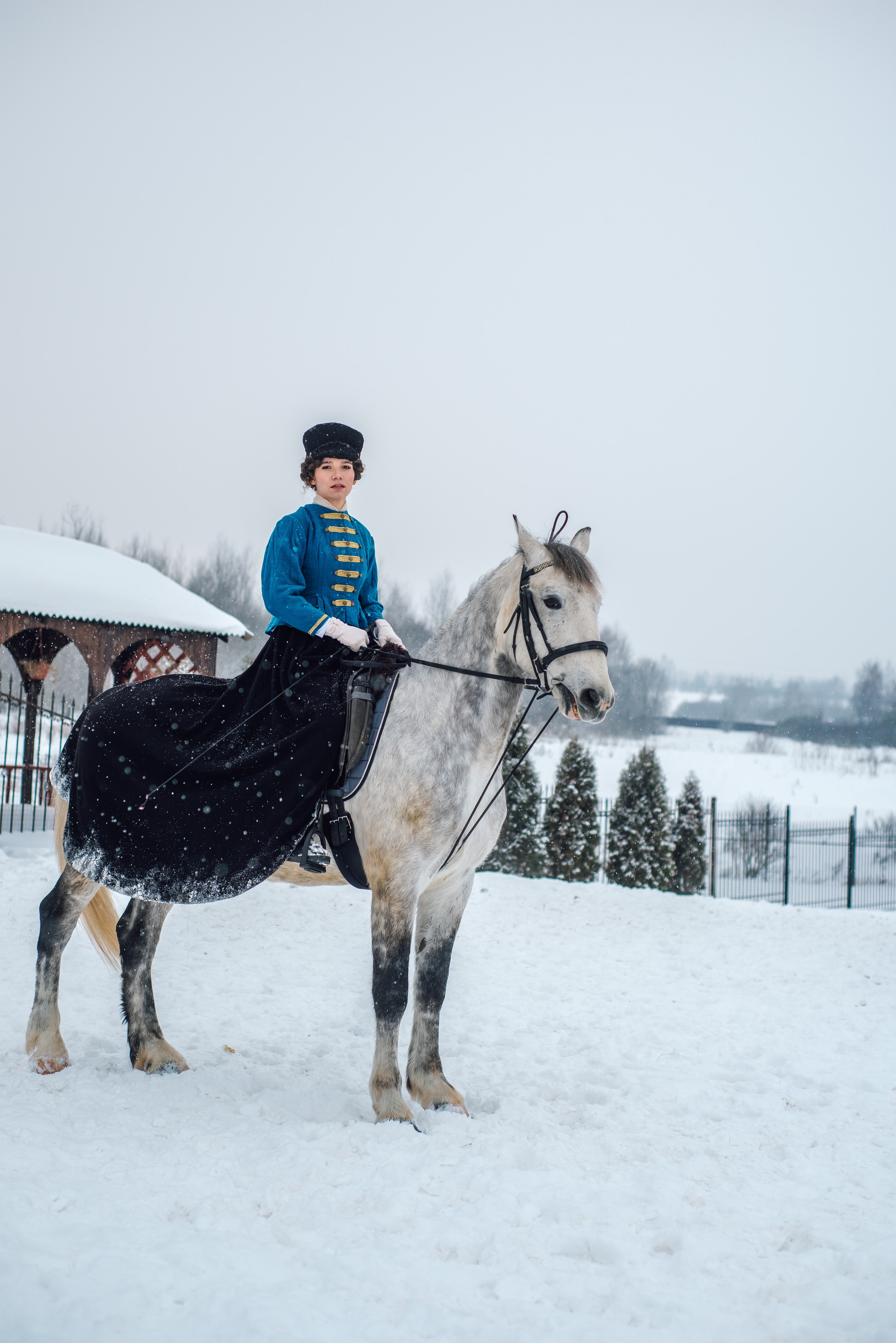Зимняя парфорсная охота. Фотограф Диана Вальтер