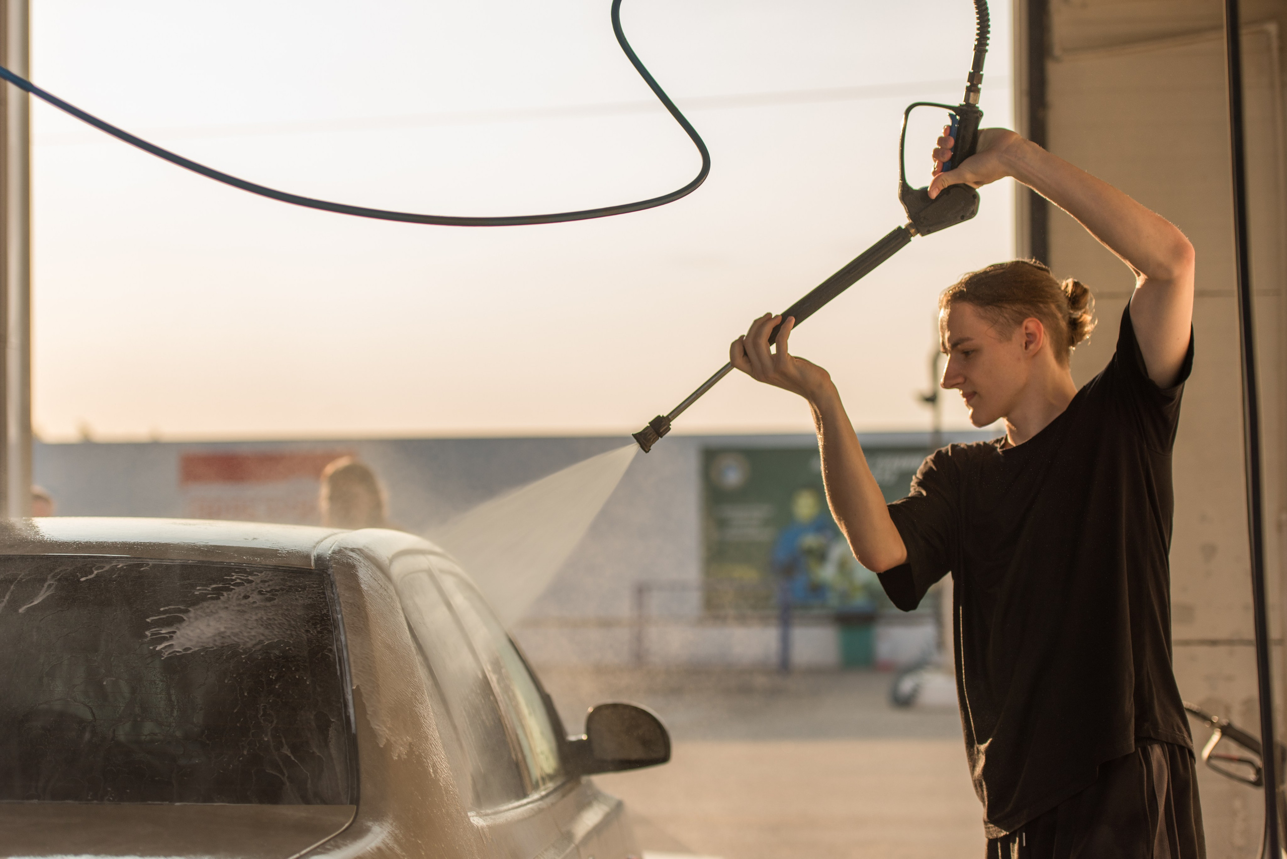 На автомойке. Фотограф Саратов Юлия Петрова