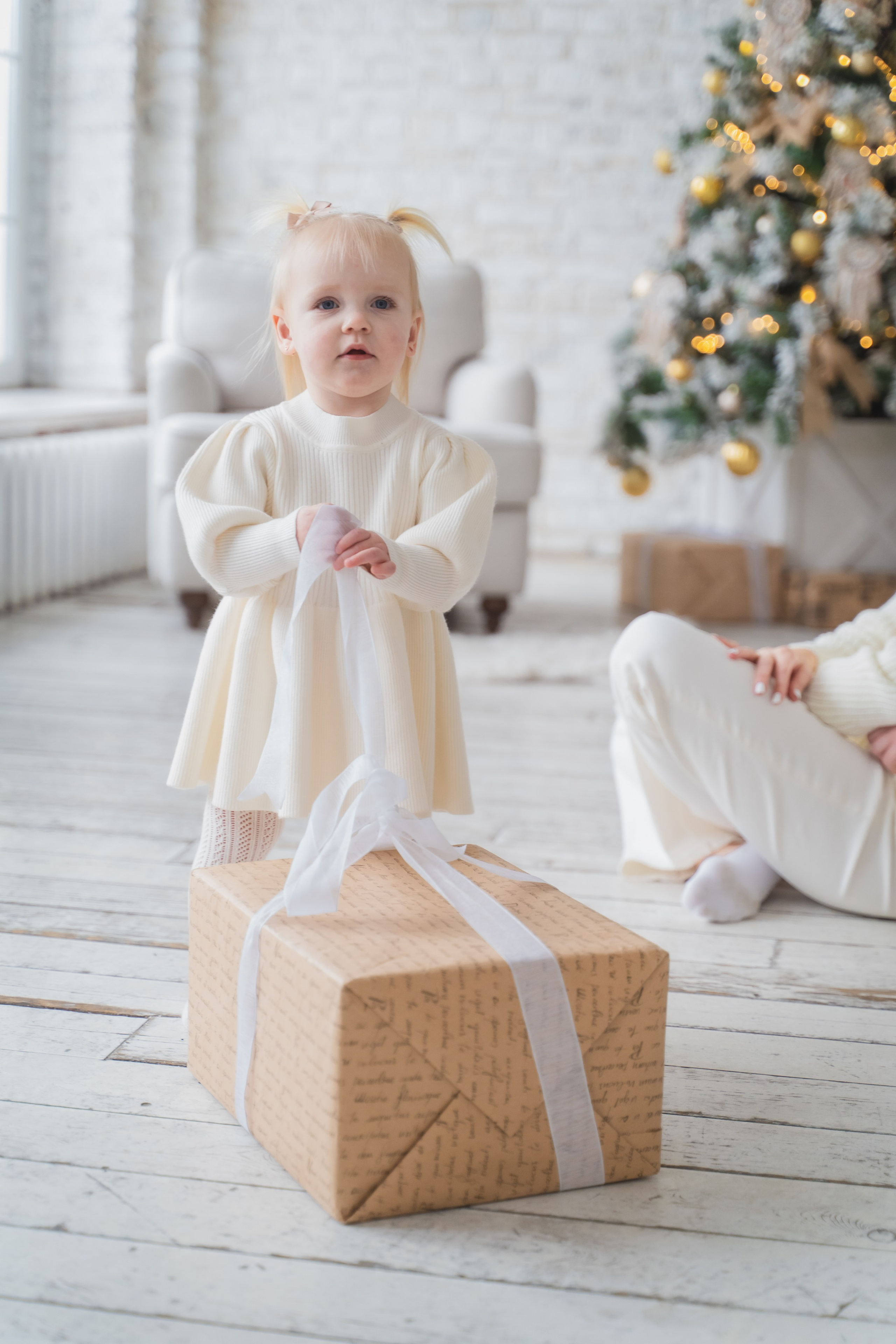 Новогодняя. Анастасия, Николай, Николь. Фотограф в Москве Ленарская Дарья