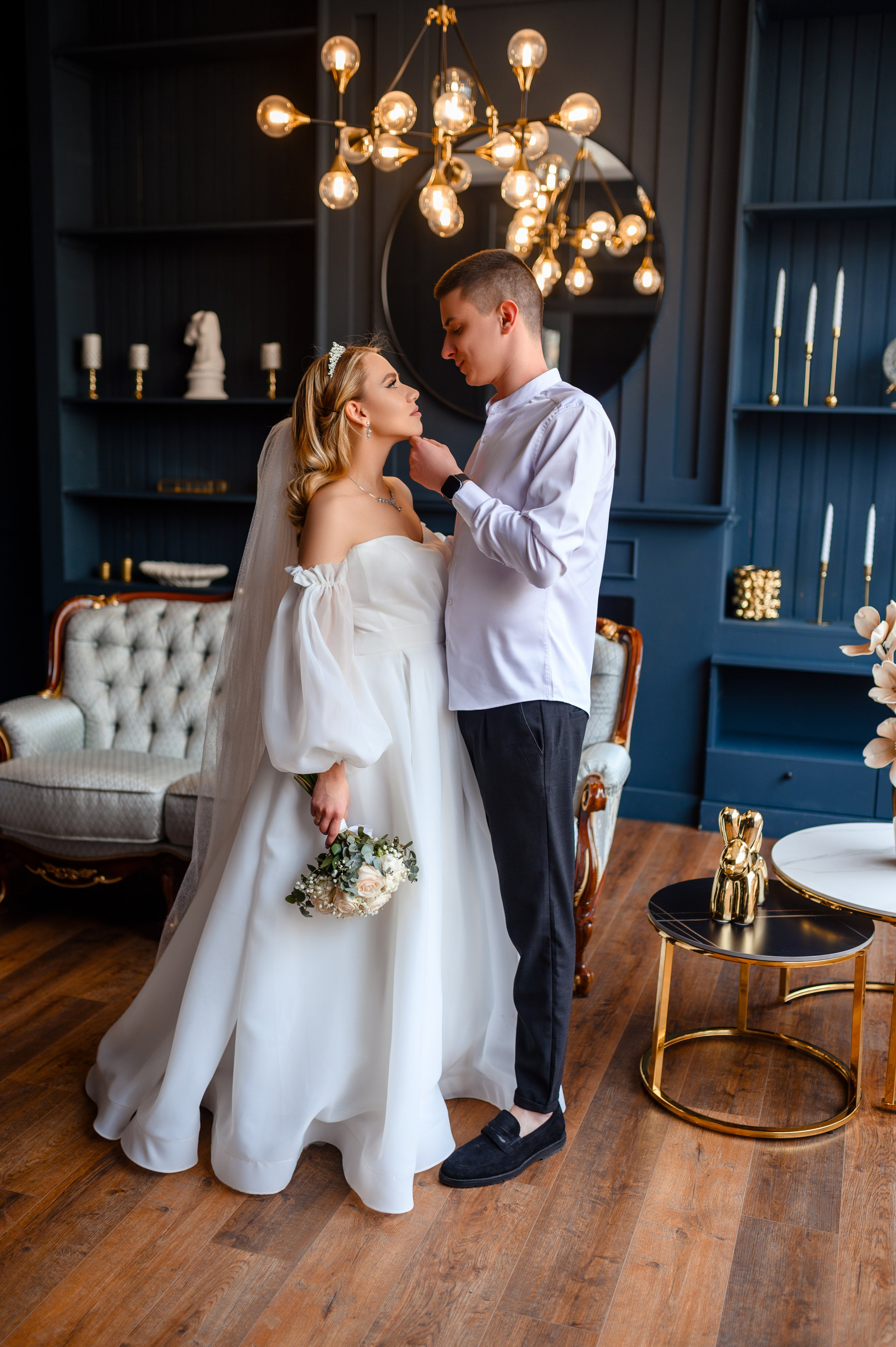 Свадебная фотосессия в фотостудии Аврора зал Эклипс. Семейный и свадебный фотограф в Донецке и Макеевке Дяченко Наталья