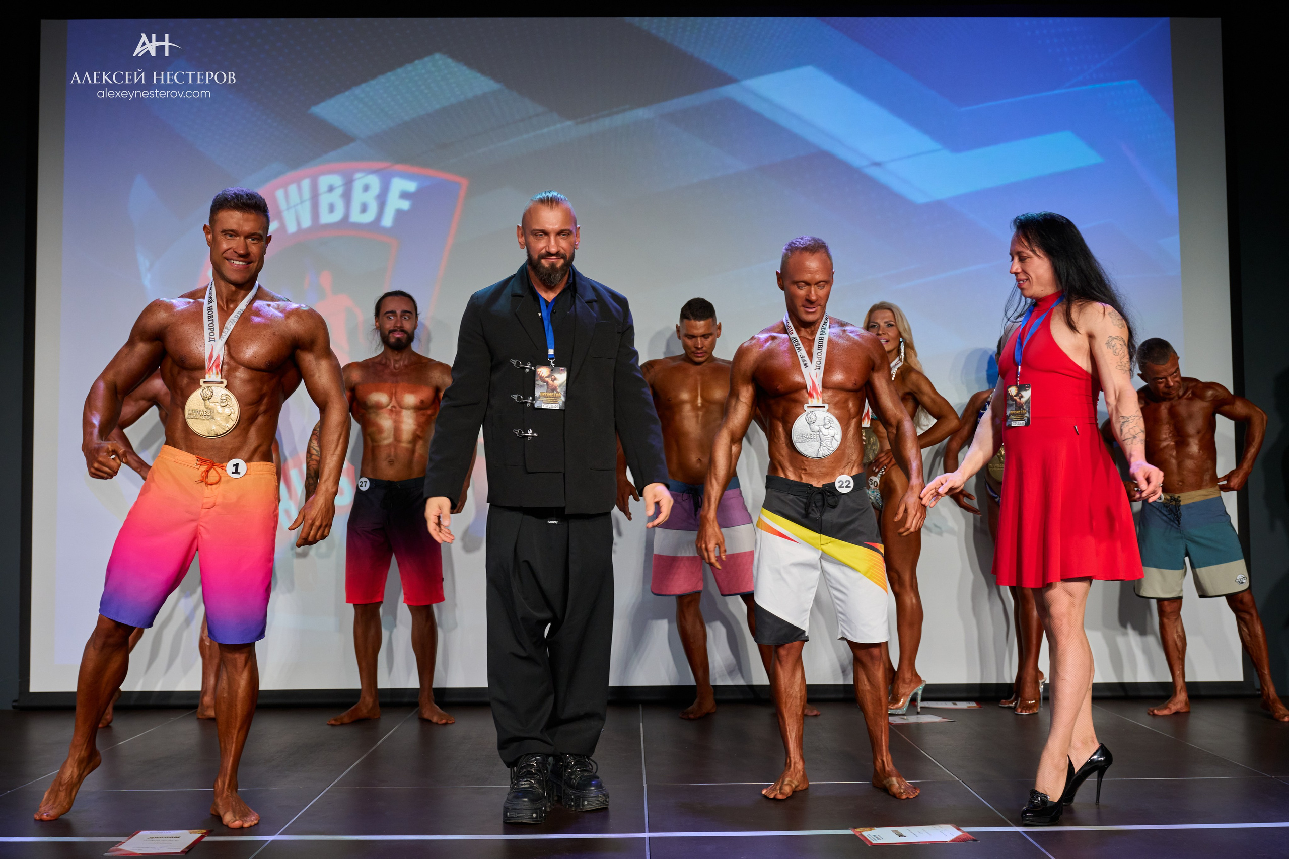 Фото с турнира «Прометей 2, WFF-WBBF Russia» 26 октября 2025. Спортивный фитнес фотограф Алексей Нестеров