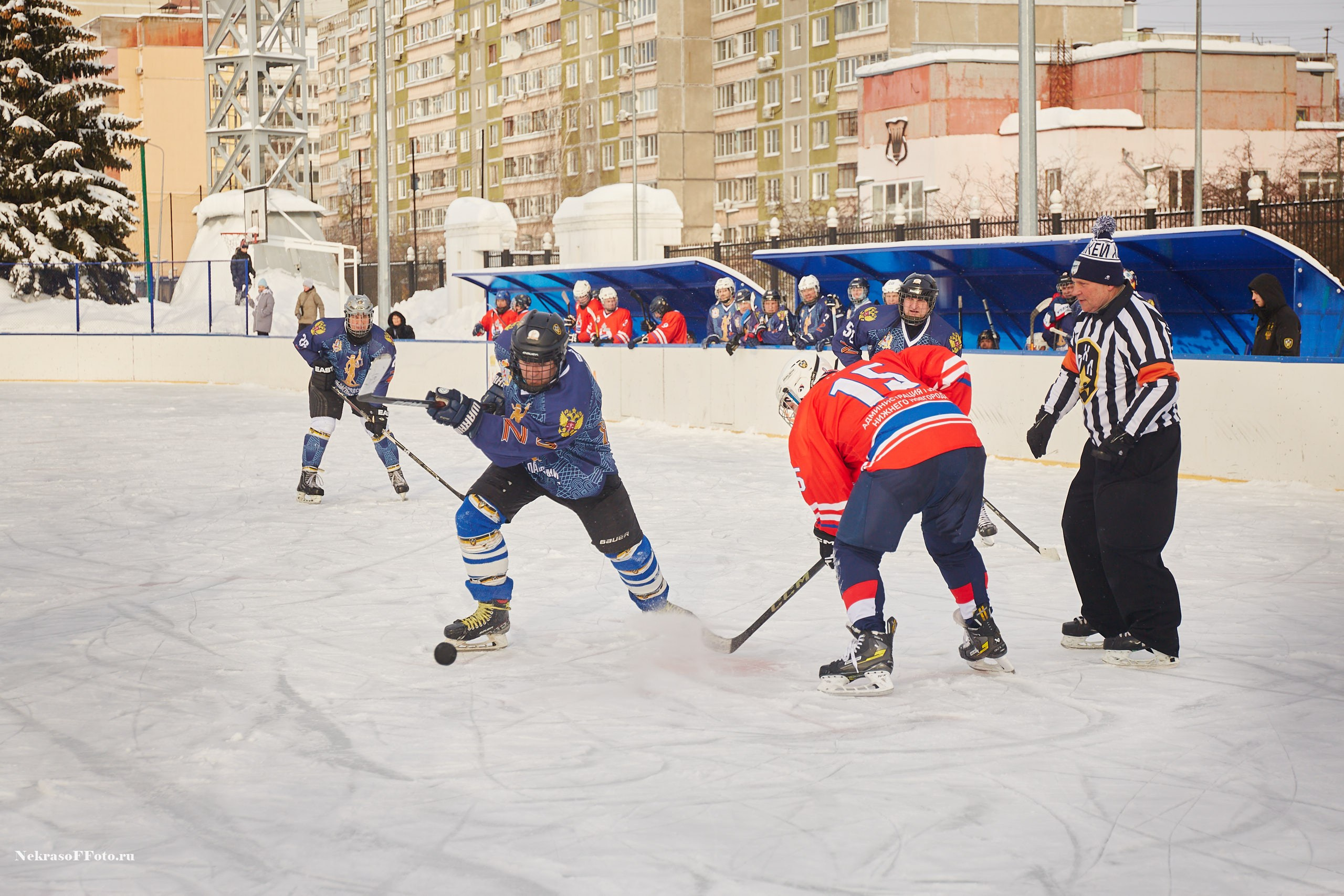 Турнир по хоккею «Русская классика» в рамках Офицерской хоккейной лиги. Спортивный фотограф Некрасов Денис