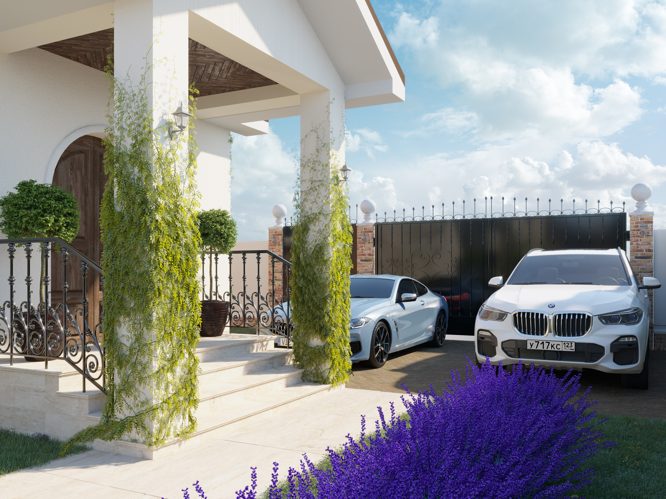 Cottage in Goryachy Klyuch. 3D INTERIOR AND ARCHITECTURE VISUALIZATION