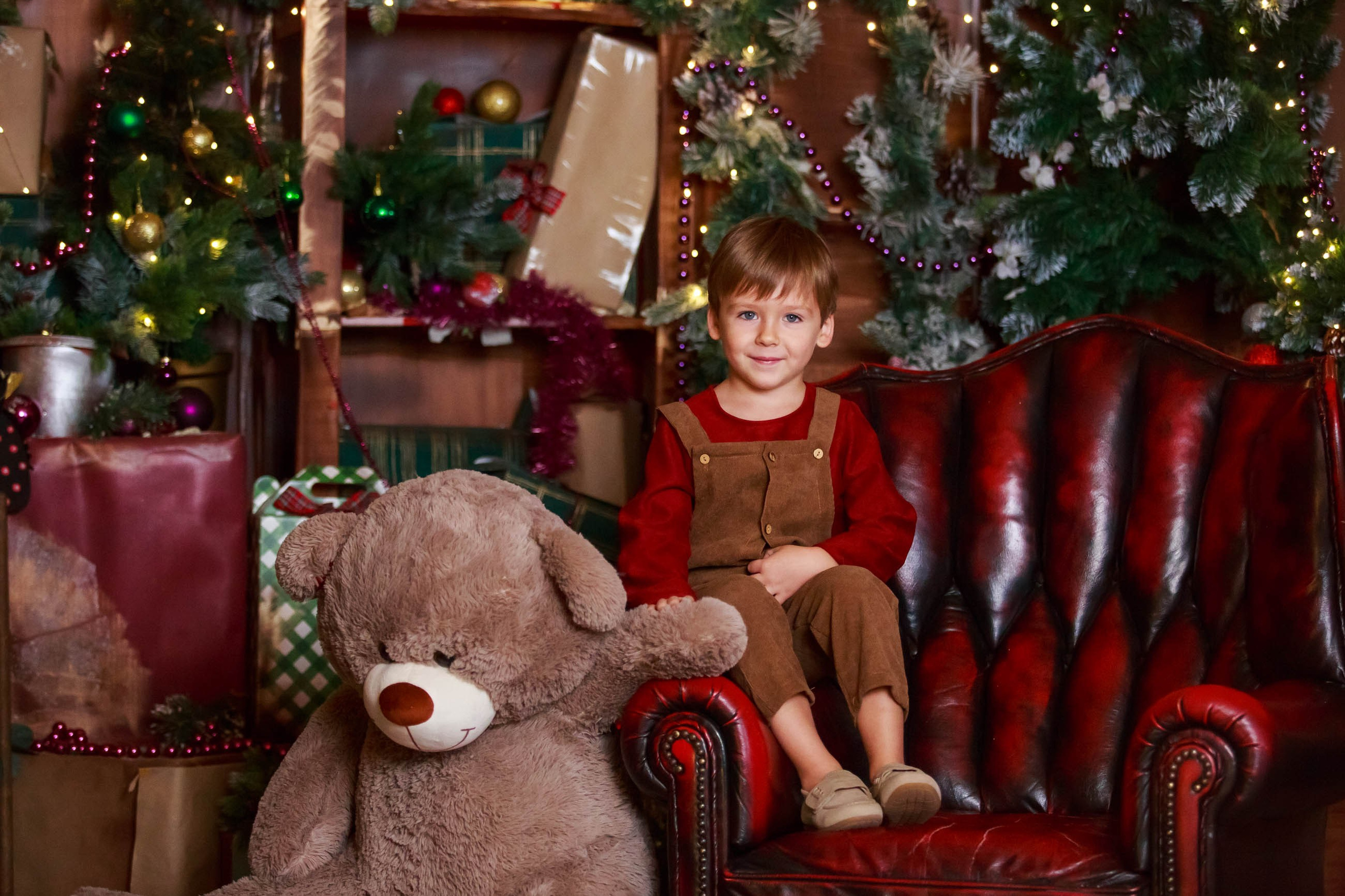 Новогодние малыши Анечка и Лёва. Семейный и детский фотограф в Москве Мария Быкова