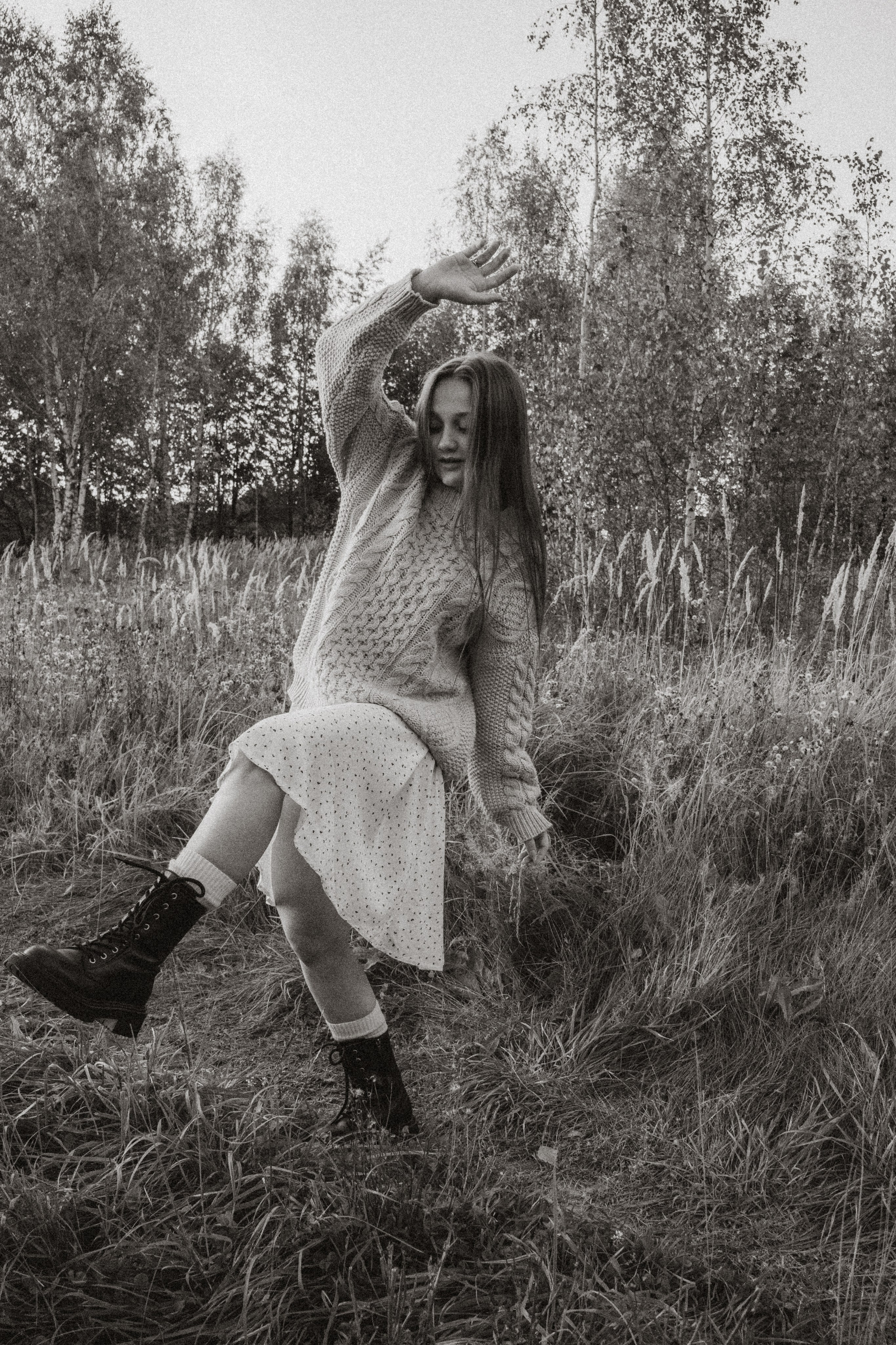 Юля. Осенняя фотосессия в поле. Юлия Левада Семейный и женский фотограф