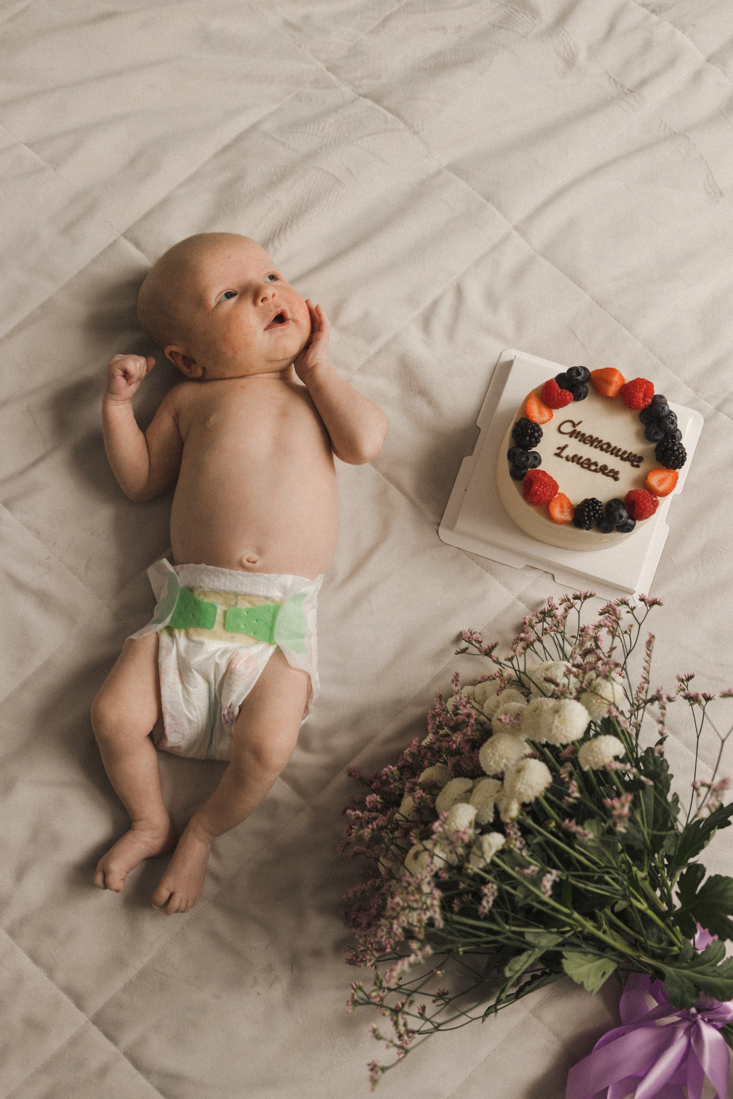 Самый первый месяц жизни. Семейный фотограф в Москве