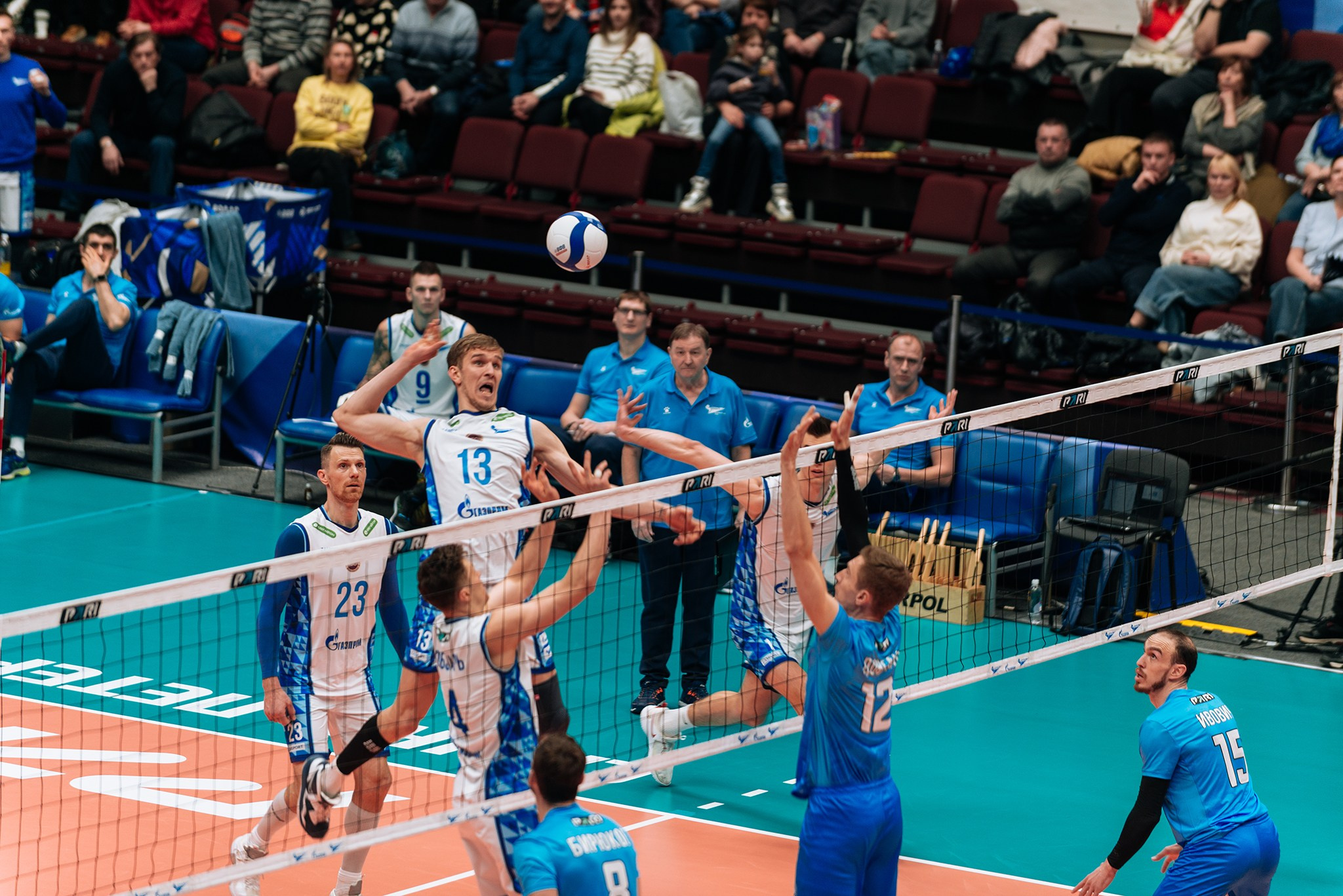 Зенит — Динамо-ЛО. Чемпионат России по волейболу. Февраль 24. Репортажный фотограф в Санкт-Петербурге Анастасия Клёпова