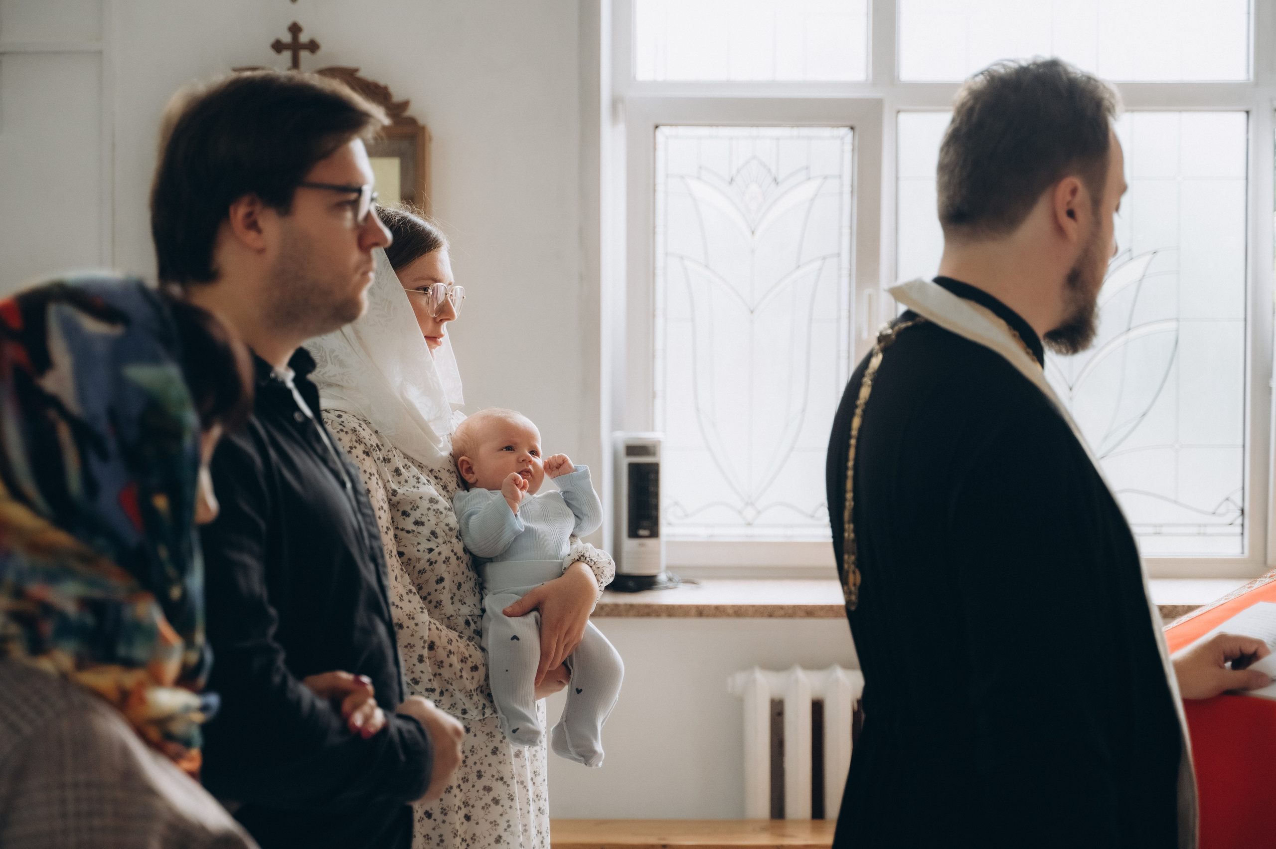 Крещение Ромы (Приход храма святой Равноапостольной княгини Ольги). Семейный фотограф в Минске Дарья Дреко