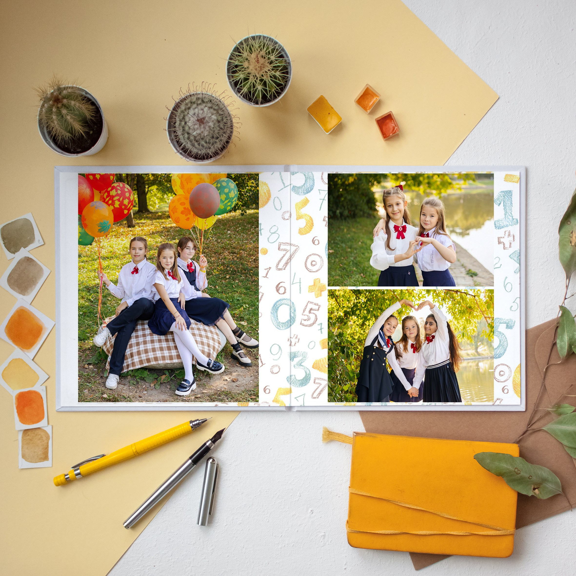 Примеры альбомов в начальную школу. Фотограф г. Москва Олеся Пантелеева