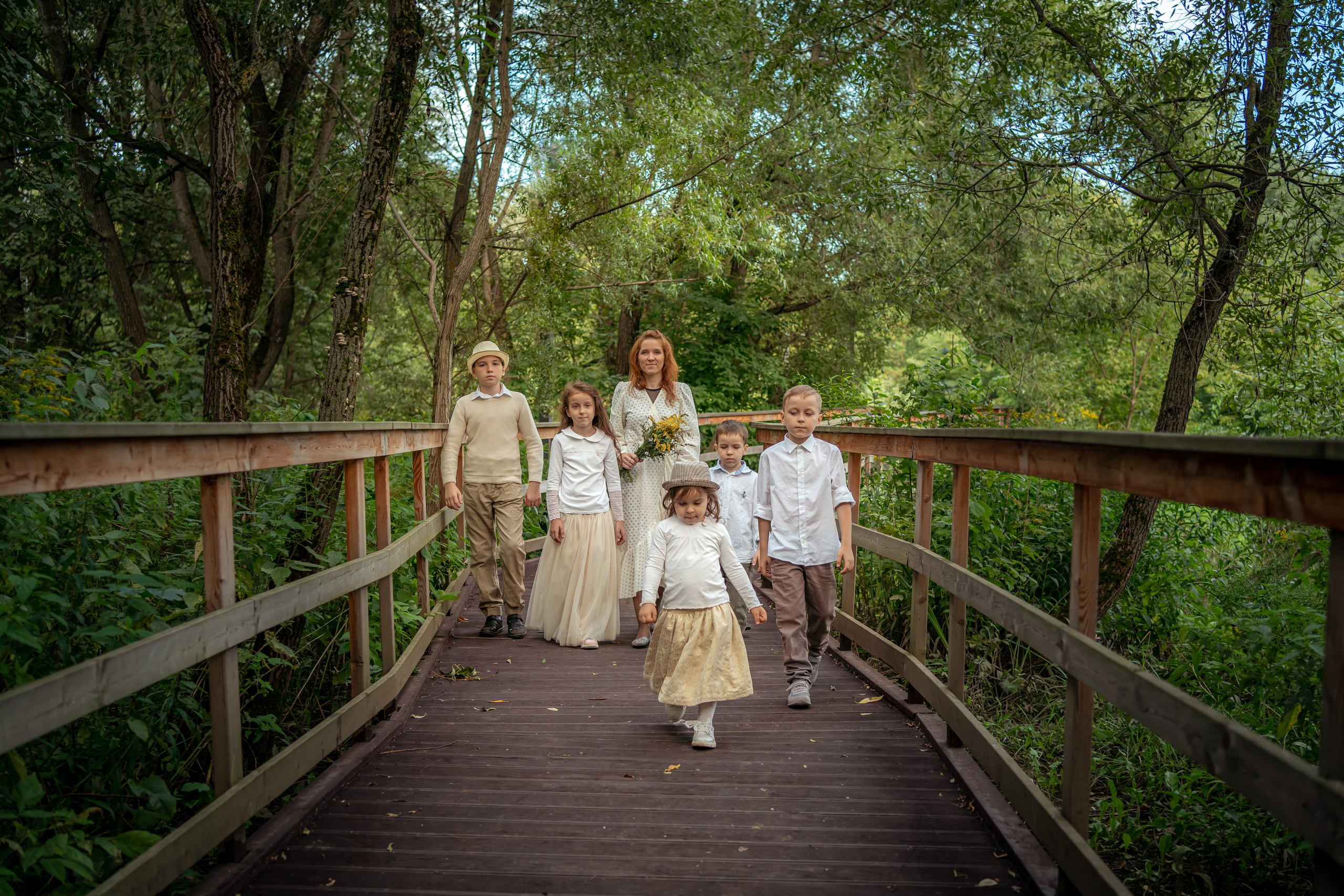 Екатерина с детьми. Семейный фотограф Варвара Сорока в городе Москве