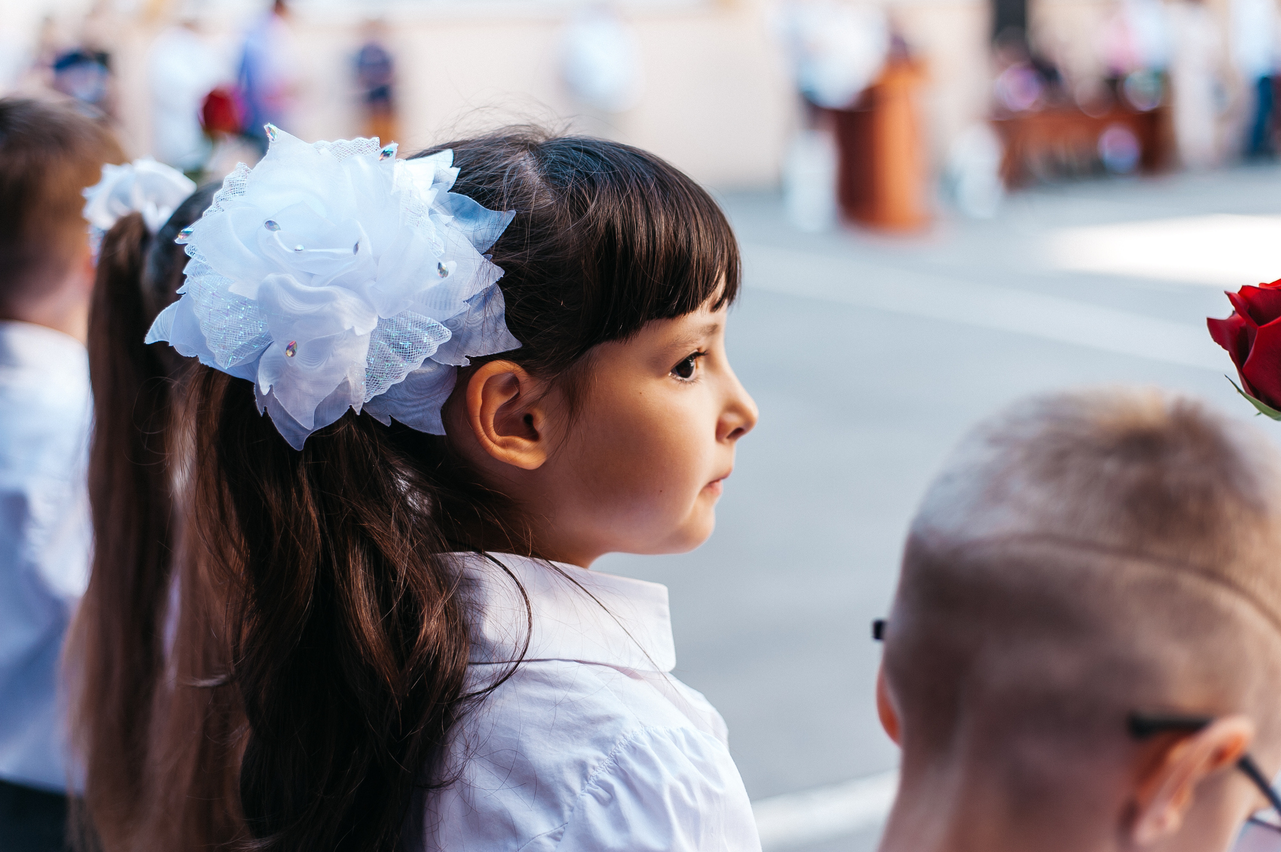 Линейка 1ж класса, Лицей 103. Свадебный и семейный фотограф в Ростове-на-Дону Алина Астахова
