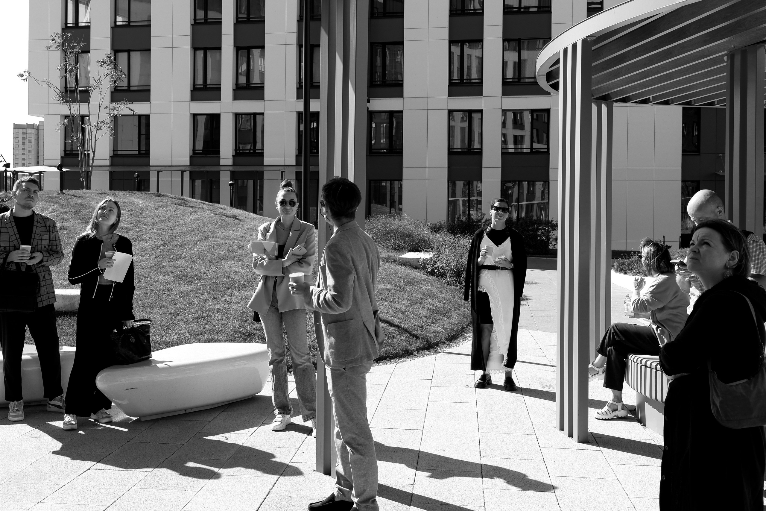 Пресс-тур благоустройства жилого комплекса Nagatino i-Land от Бюро А4. Михаил Мулач | Архитектурный фотограф