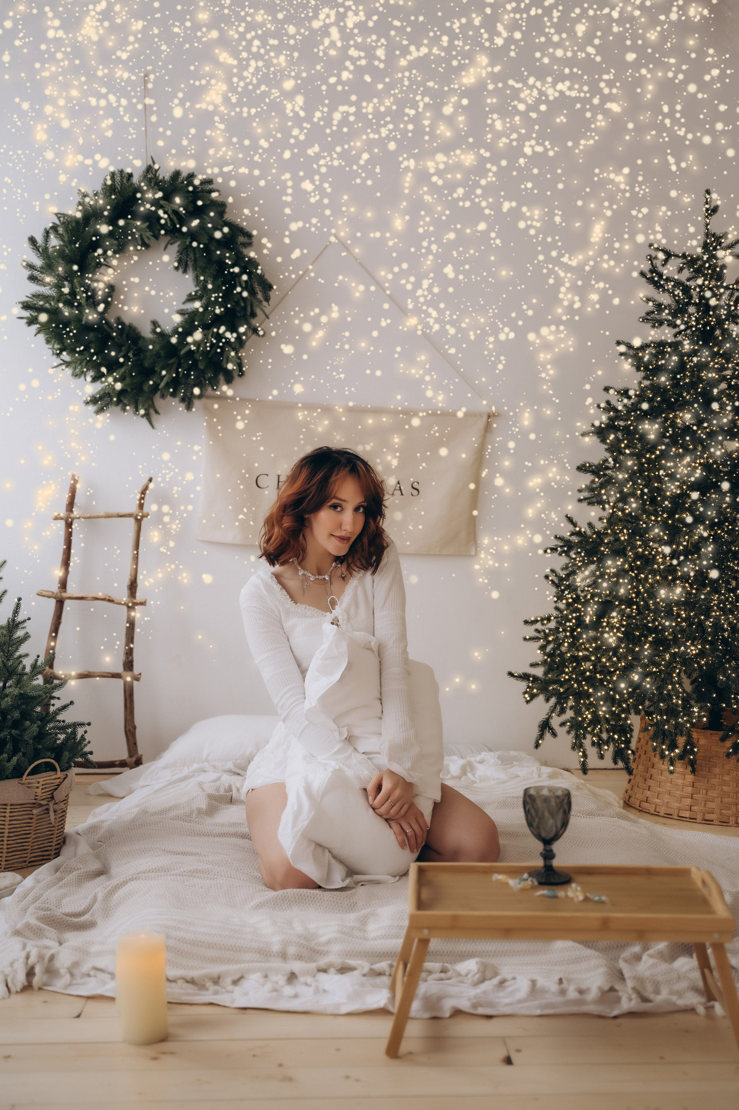 Диана, Фотосессия ко Дню Рождения в новогодней студии. Семейный фотограф в Белгороде Амелина Алина